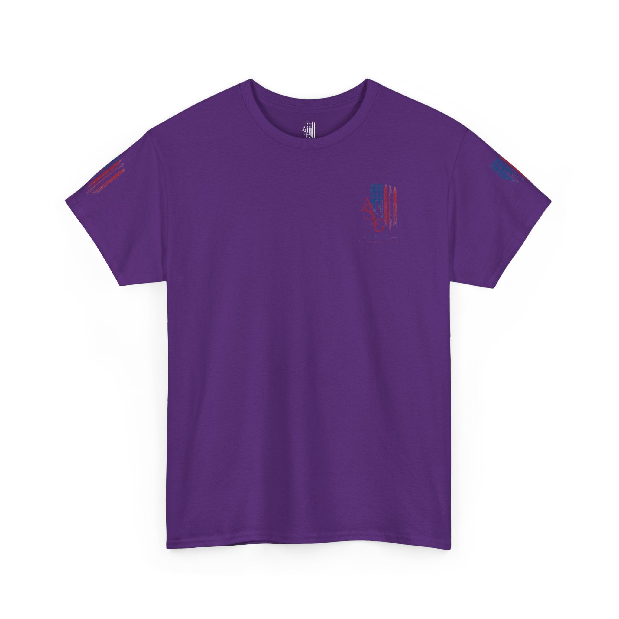 American Flag Distressed Tee - Patriotic USA Shirt for 4th of July
