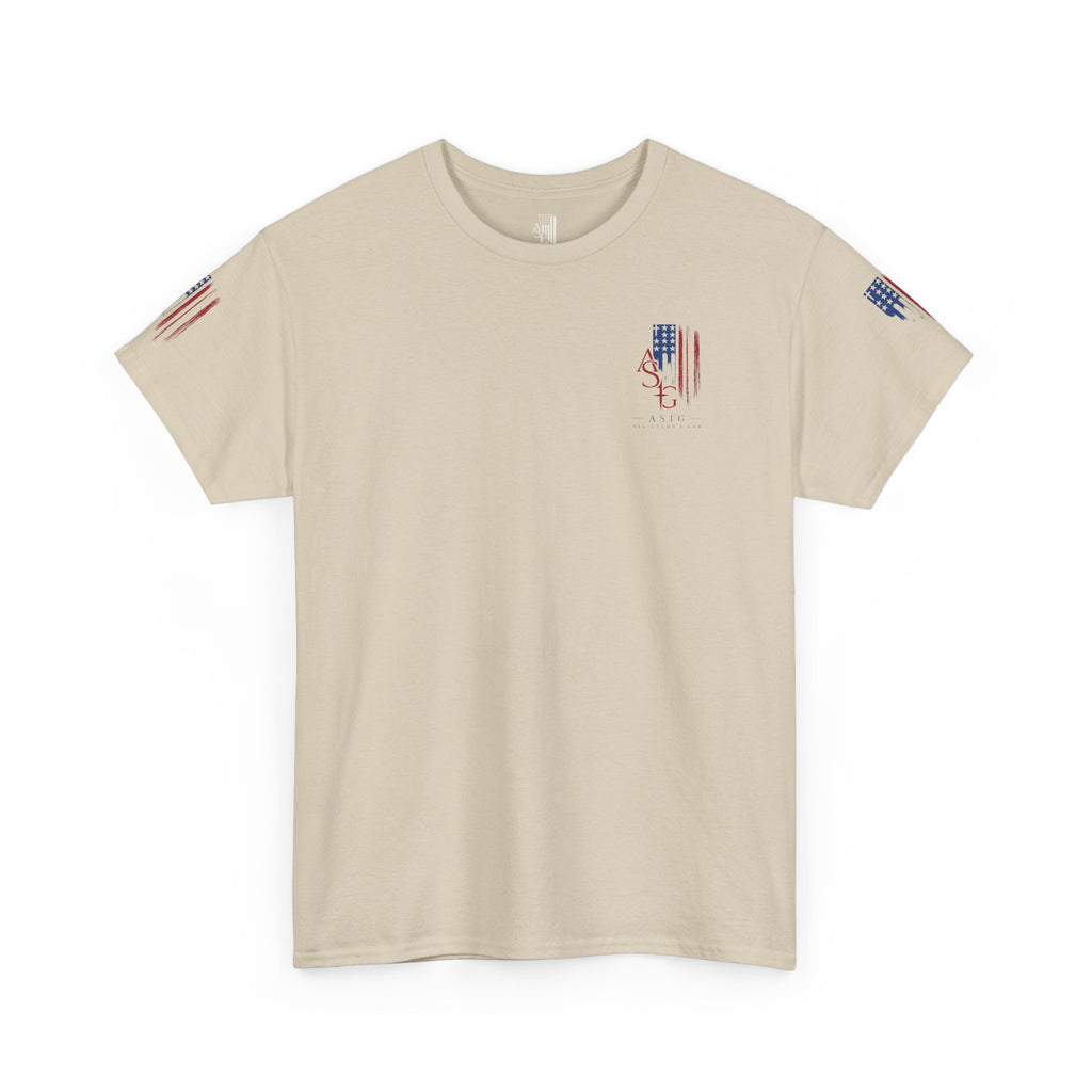 American Flag Distressed Tee - Patriotic USA Shirt for 4th of July