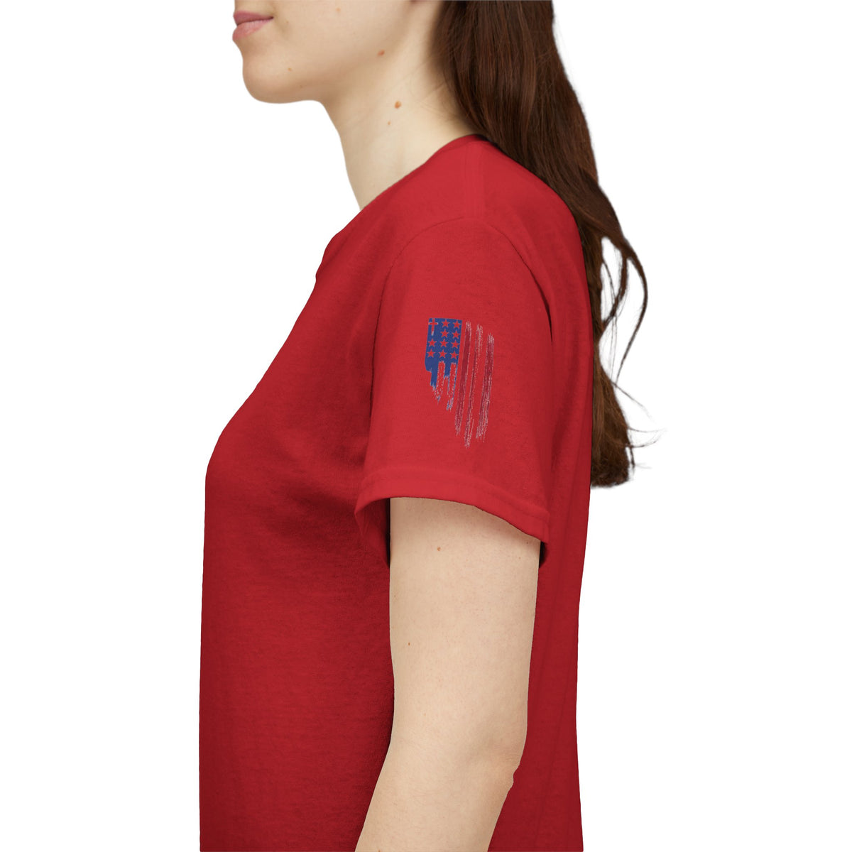 American Flag Distressed Tee - Patriotic USA Shirt for 4th of July
