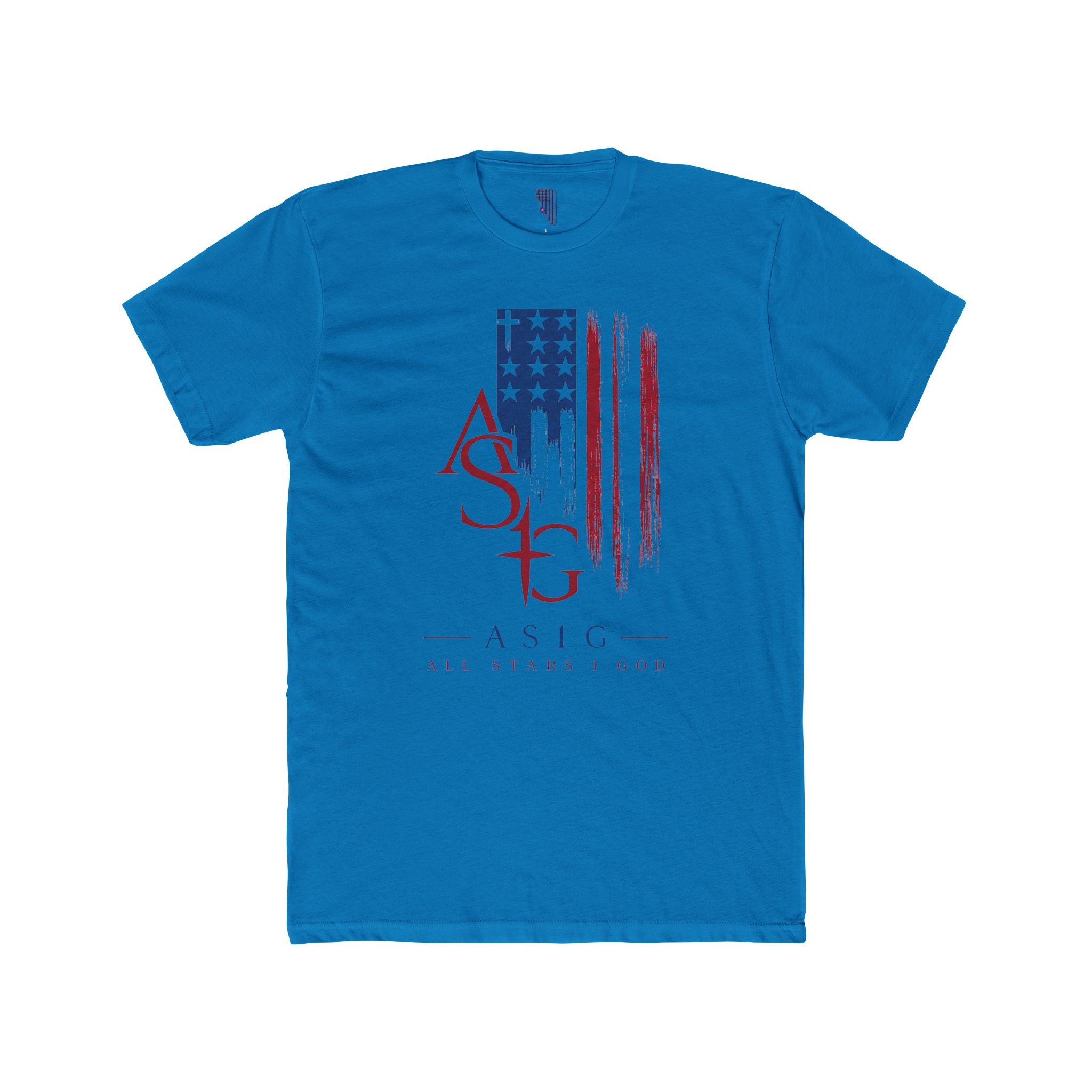 ASIG American Flag Logo Tee — Patriotic ASIG Crew Shirt