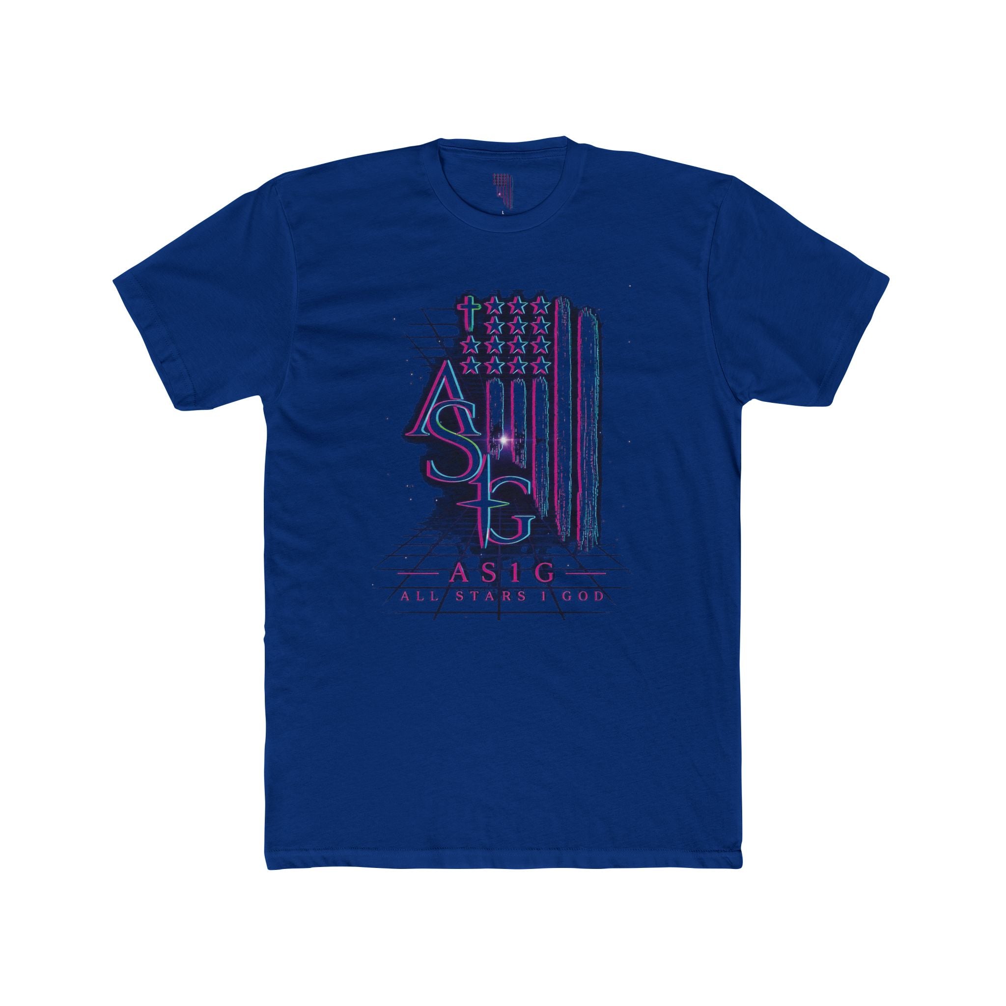 AS1G 80'S THROWBACK Flag Graphic Tee — American Sign Language Pride T-Shirt