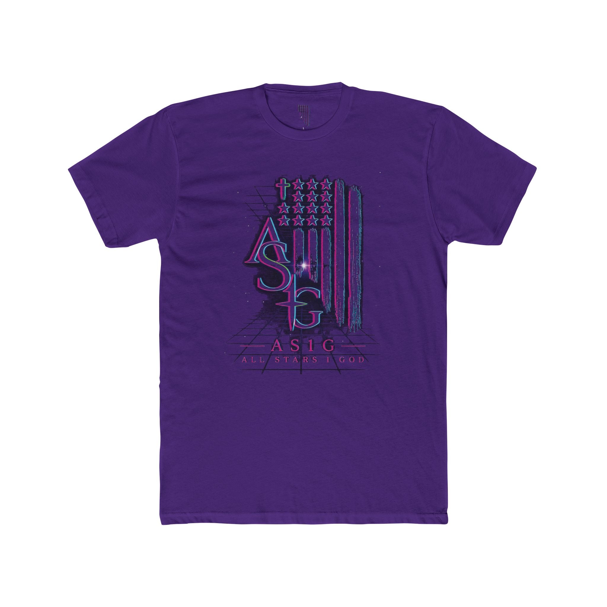 AS1G 80'S THROWBACK Flag Graphic Tee — American Sign Language Pride T-Shirt