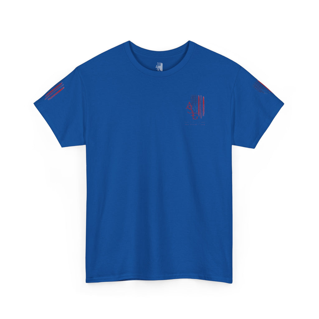 American Flag Distressed Tee - Patriotic USA Shirt for 4th of July