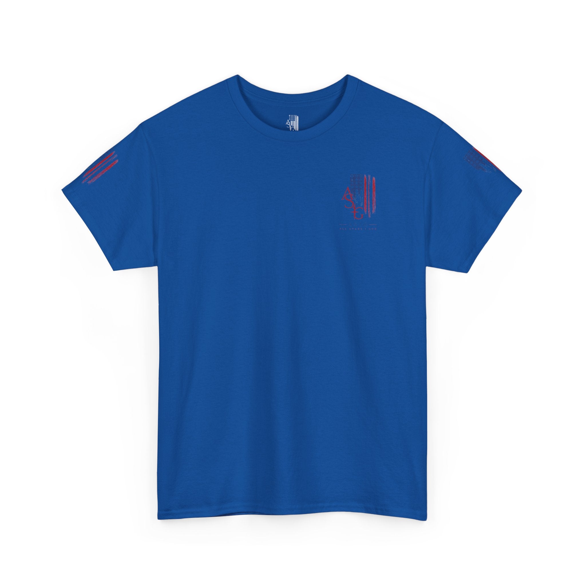 American Flag Distressed Tee - Patriotic USA Shirt for 4th of July