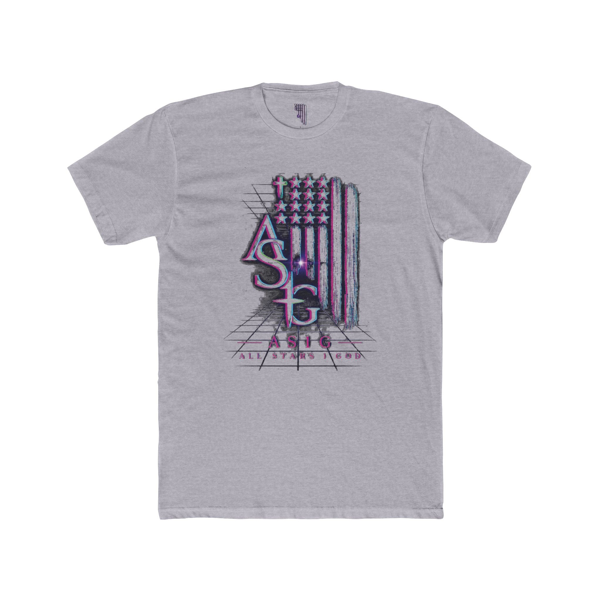 AS1G 80'S THROWBACK Flag Graphic Tee — American Sign Language Pride T-Shirt