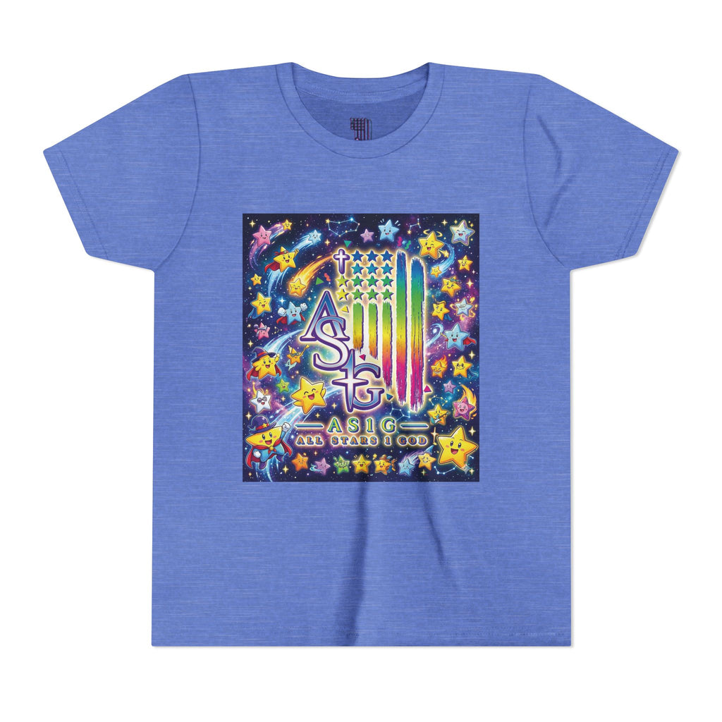 Youth Short Sleeve Tee- Galaxy Stars.
