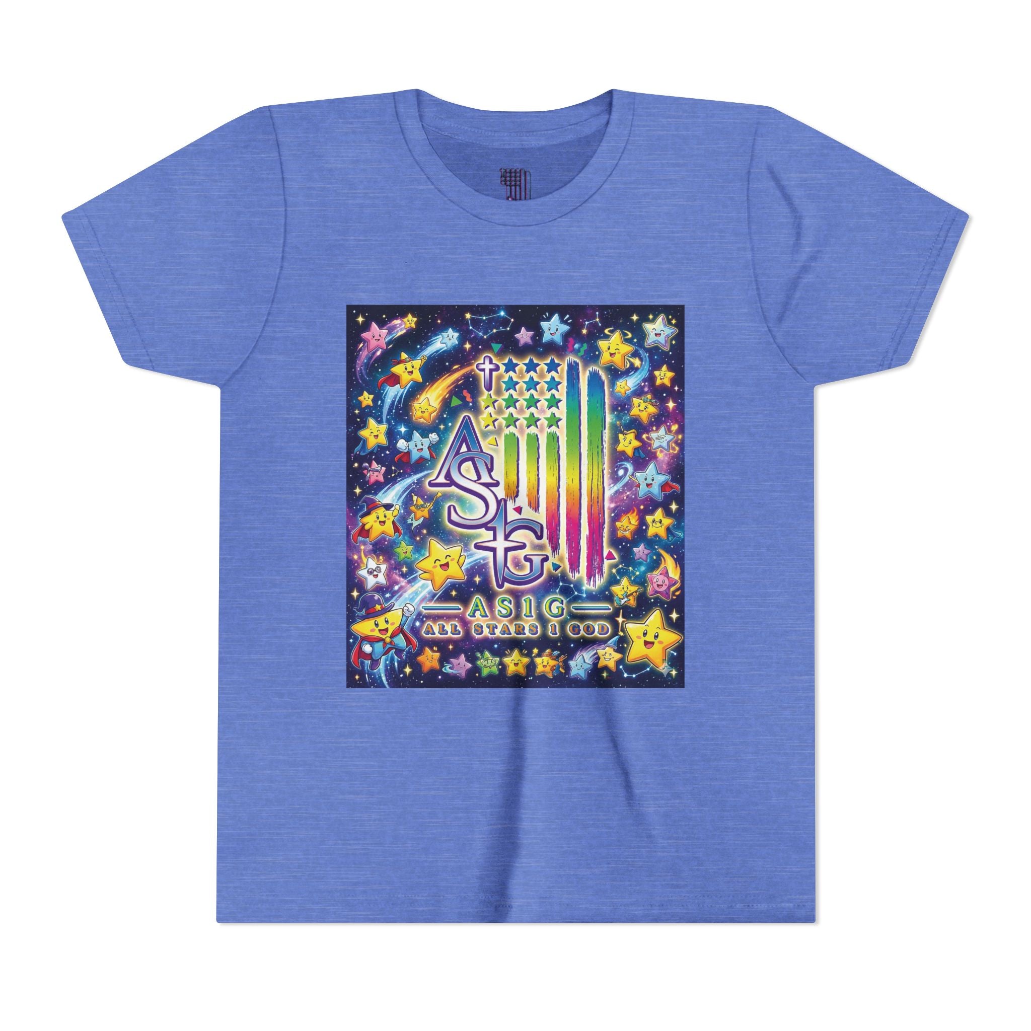 Youth Short Sleeve Tee- Galaxy Stars.
