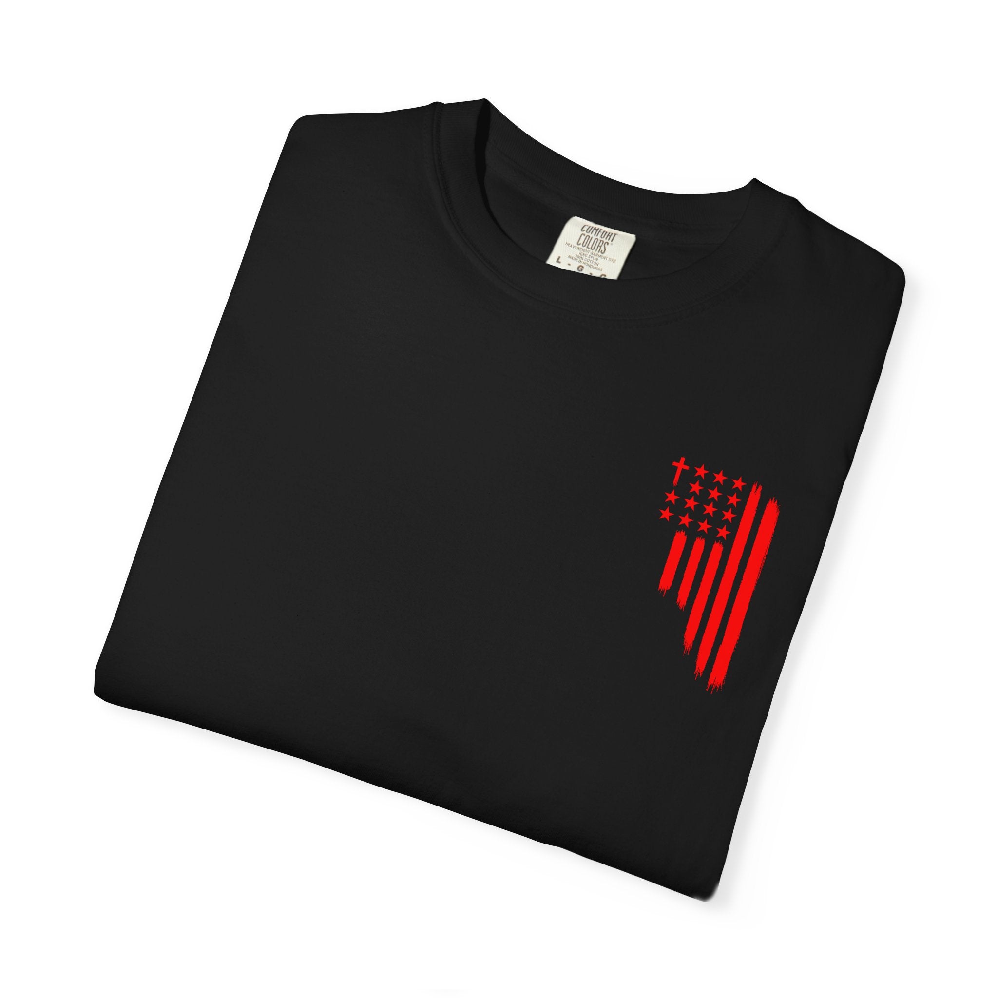 ASIG Patriotic Graphic T-Shirt — All Stars I God Red Flag Tee