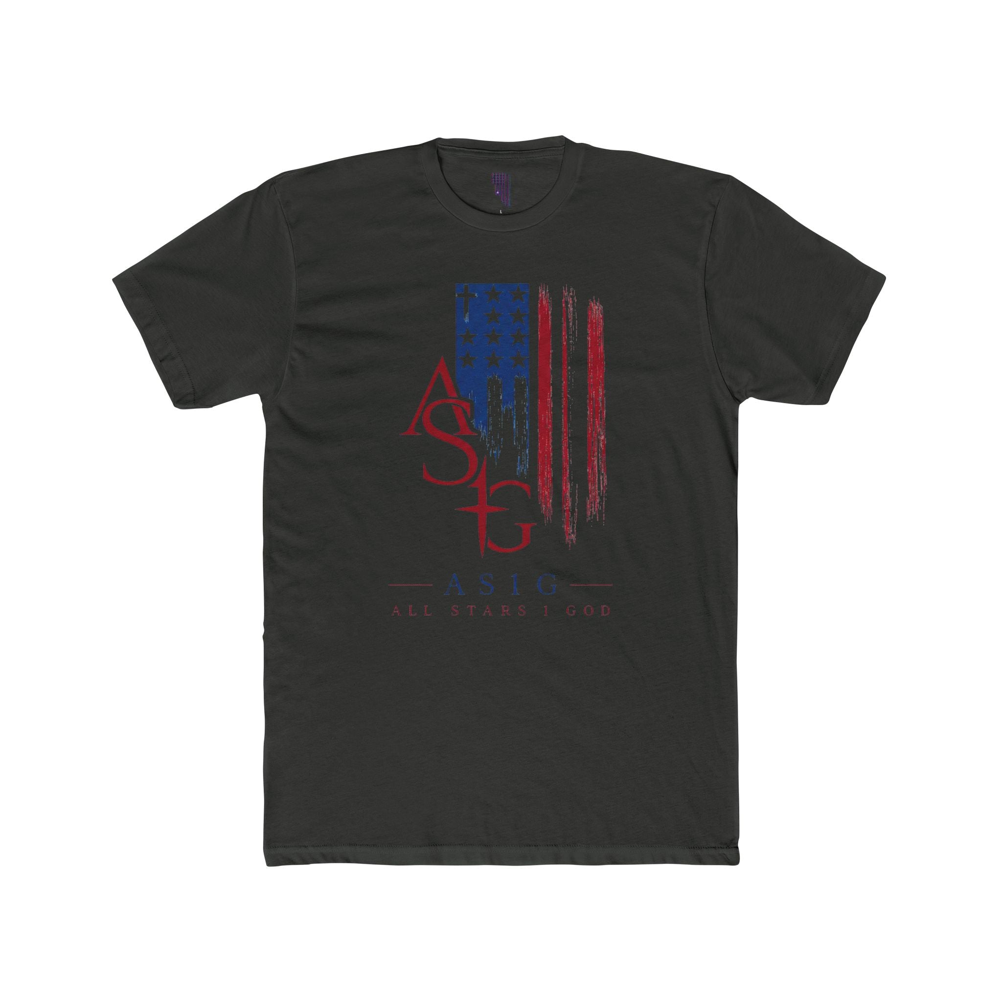 ASIG American Flag Logo Tee — Patriotic ASIG Crew Shirt