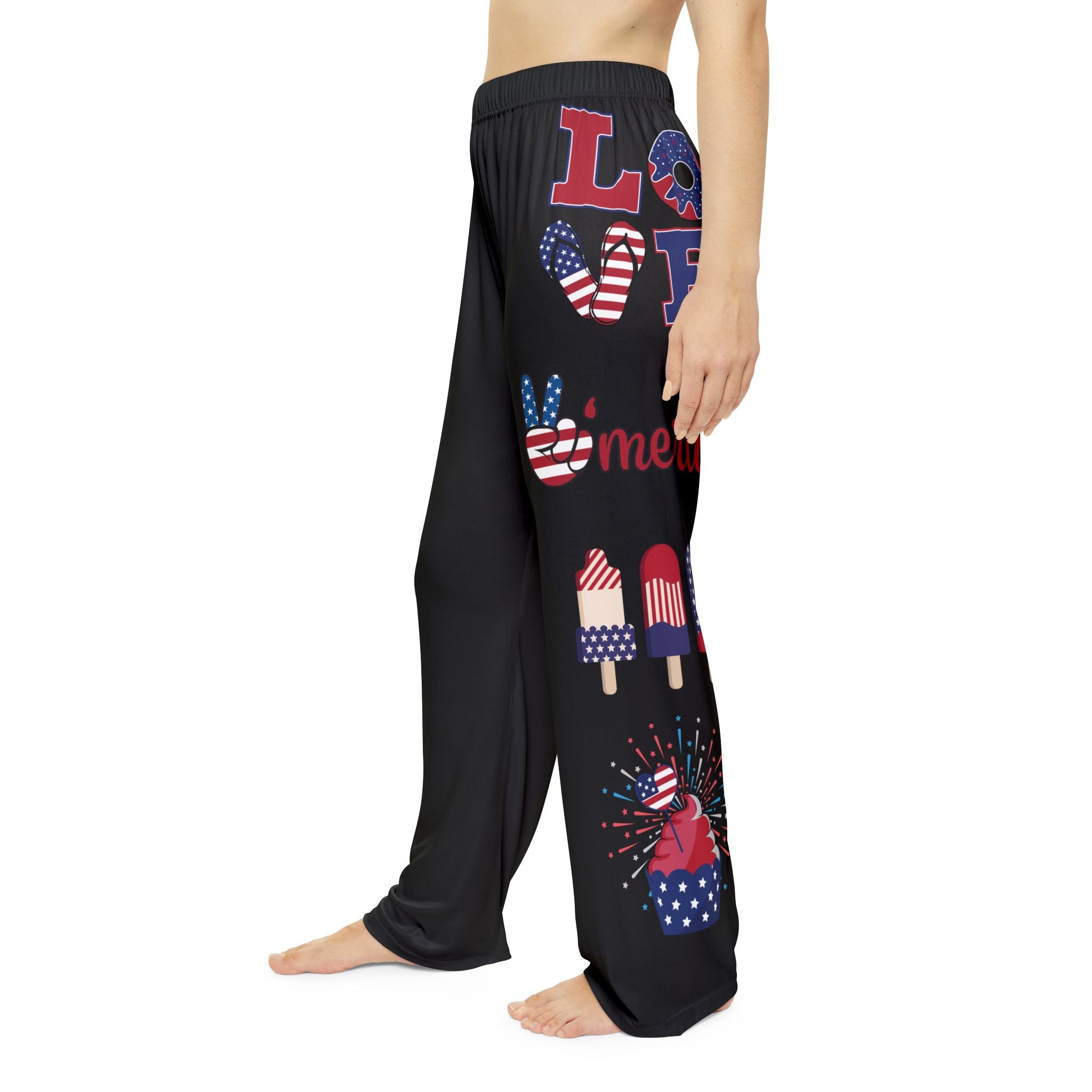 Patriotic Women’s Pajama Pants — Fourth of July AOP Lounge Sleepwear