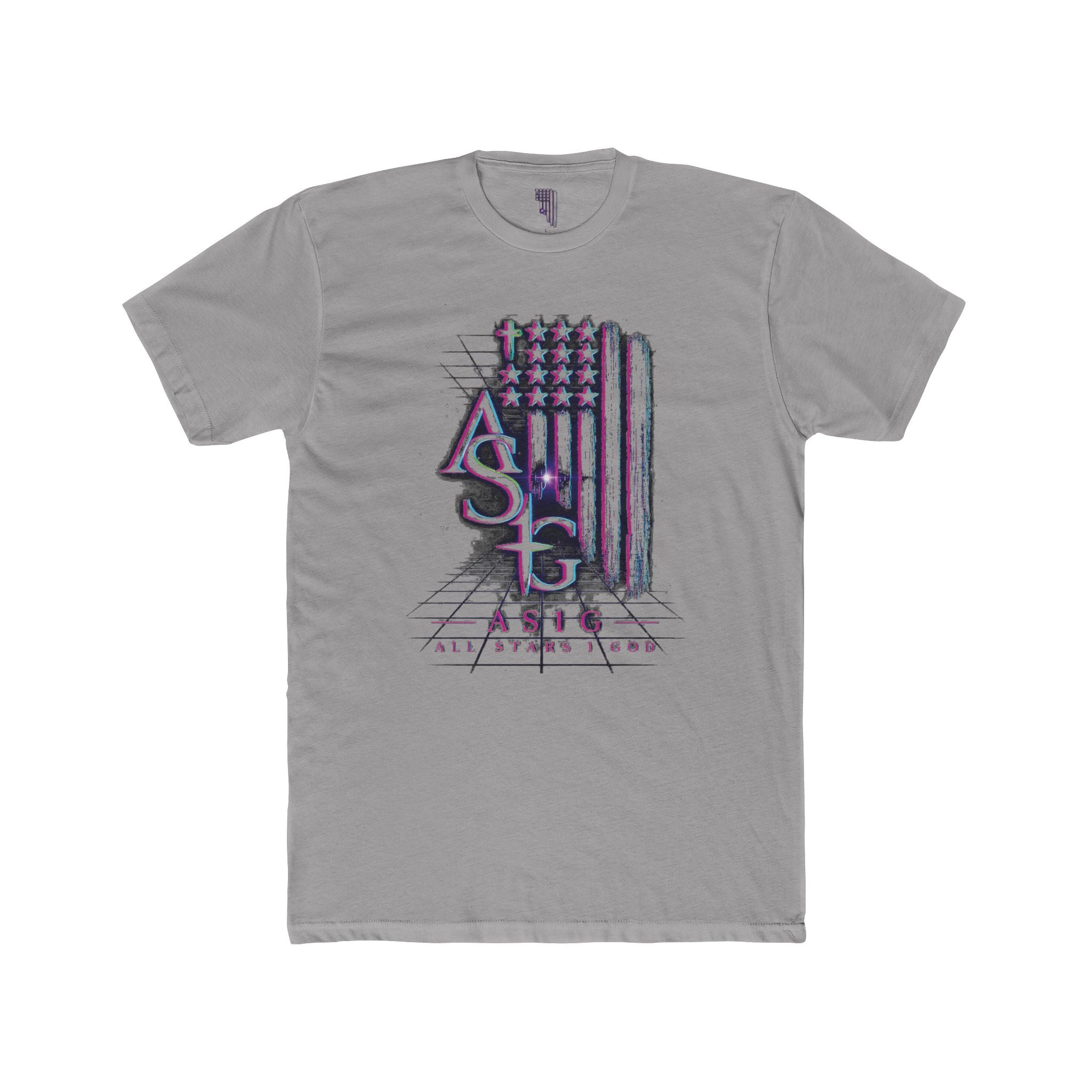 AS1G 80'S THROWBACK Flag Graphic Tee — American Sign Language Pride T-Shirt