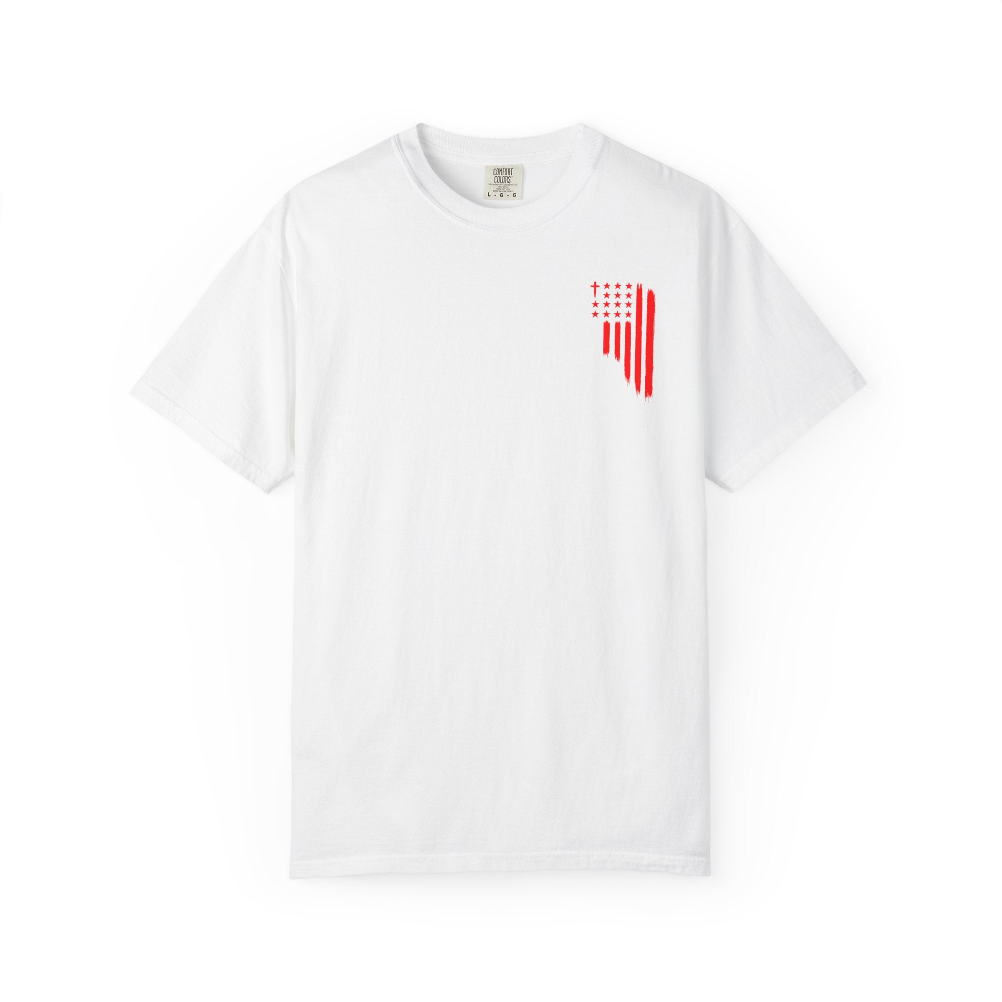 ASIG Patriotic Graphic T-Shirt — All Stars I God Red Flag Tee