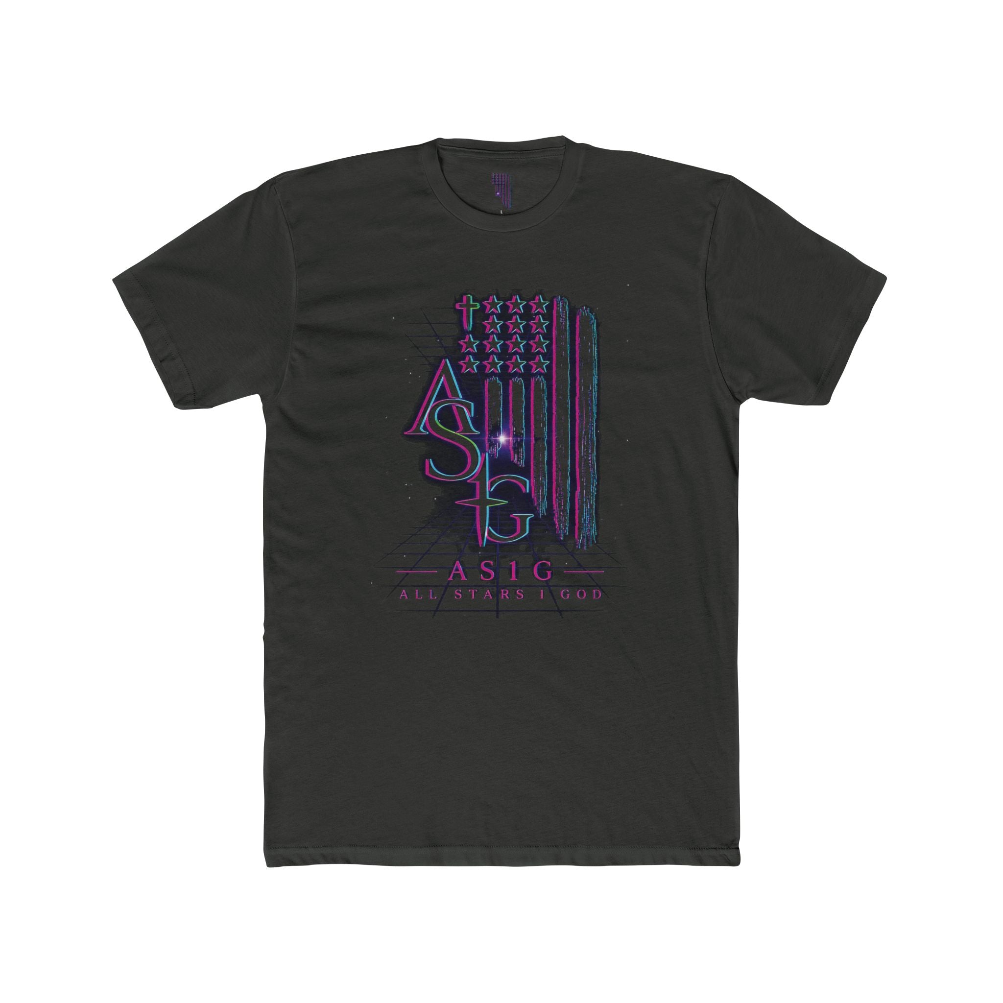 AS1G 80'S THROWBACK Flag Graphic Tee — American Sign Language Pride T-Shirt