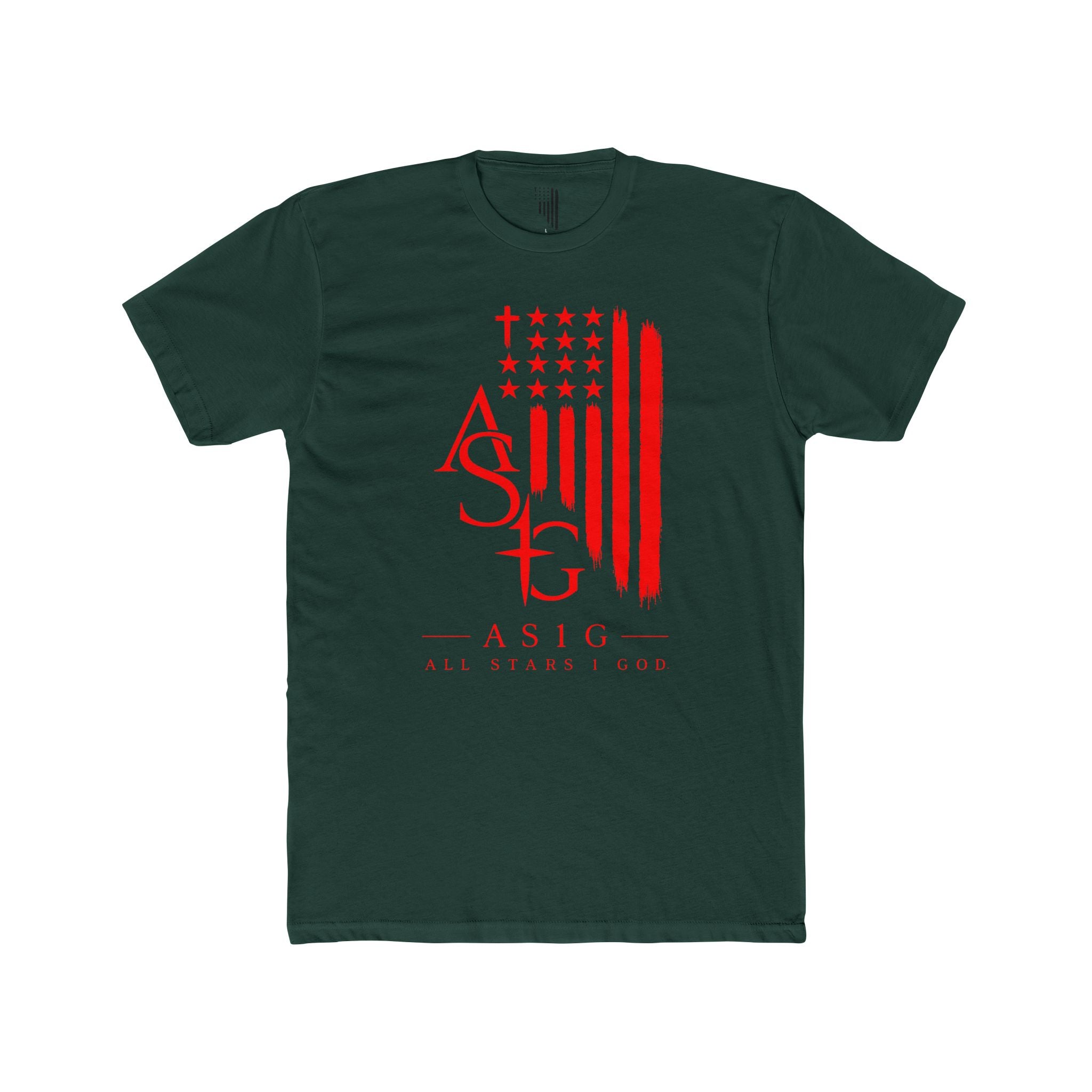 ASIG American Flag Graphic Tee — All Stars Fund Patriotic T-Shirt