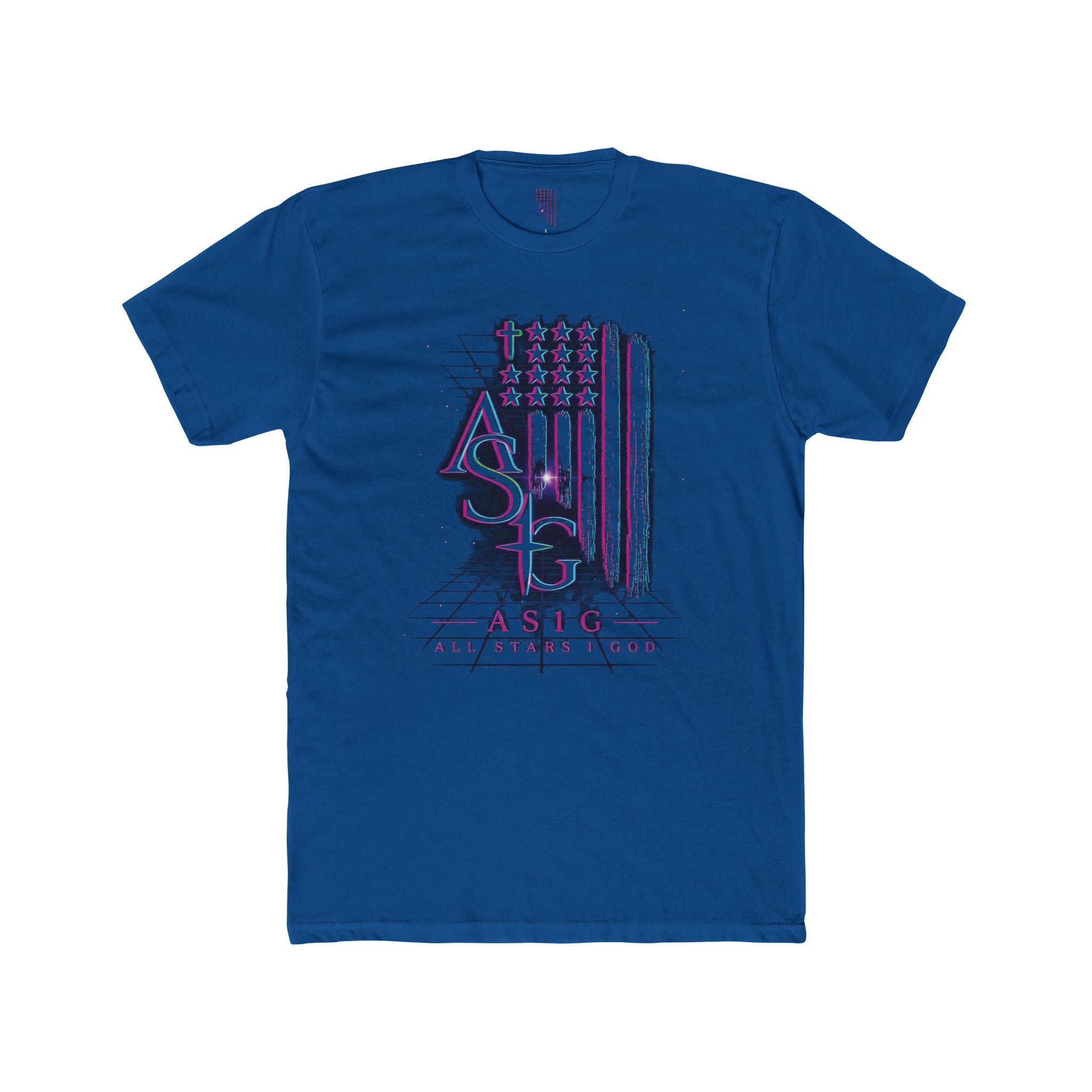 AS1G 80'S THROWBACK Flag Graphic Tee — American Sign Language Pride T-Shirt