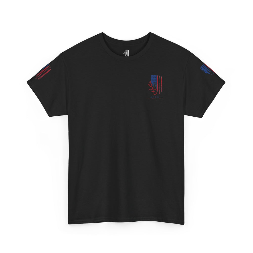 American Flag Distressed Tee - Patriotic USA Shirt for 4th of July