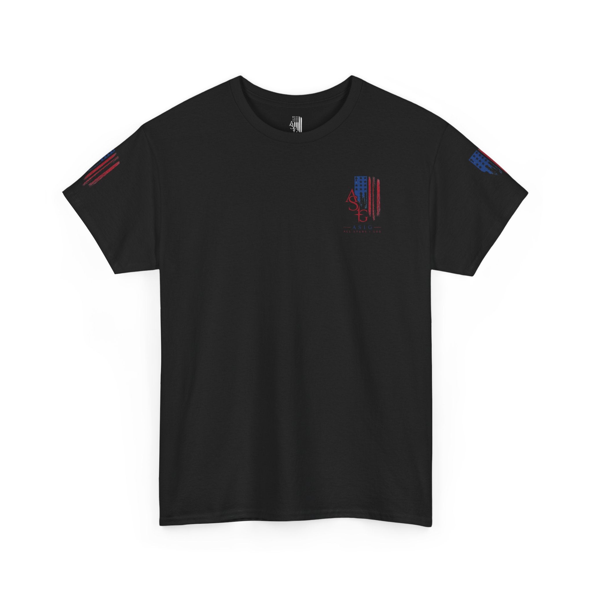 American Flag Distressed Tee - Patriotic USA Shirt for 4th of July