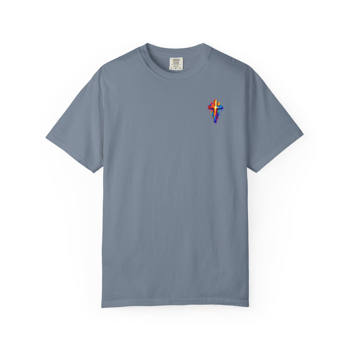 Jesus Portrait T-Shirt — Colorful Watercolor Cross Tee
