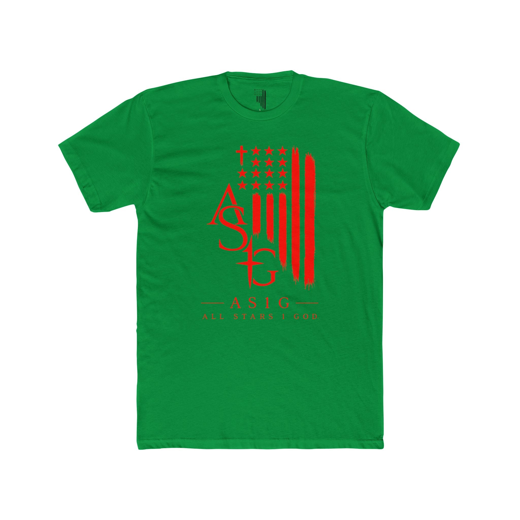 ASIG American Flag Graphic Tee — All Stars Fund Patriotic T-Shirt