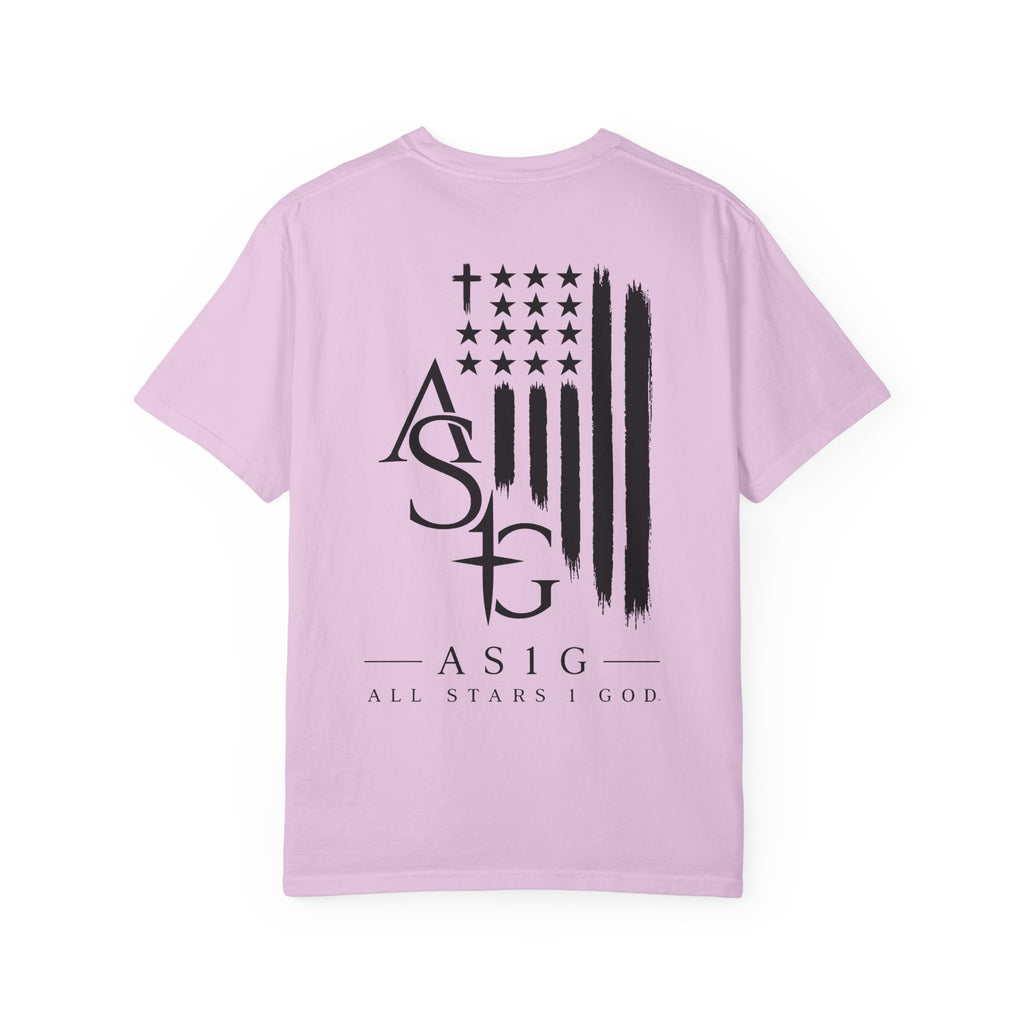 ASG All Stars | Garment-Dyed T-Shirt with Distressed Flag