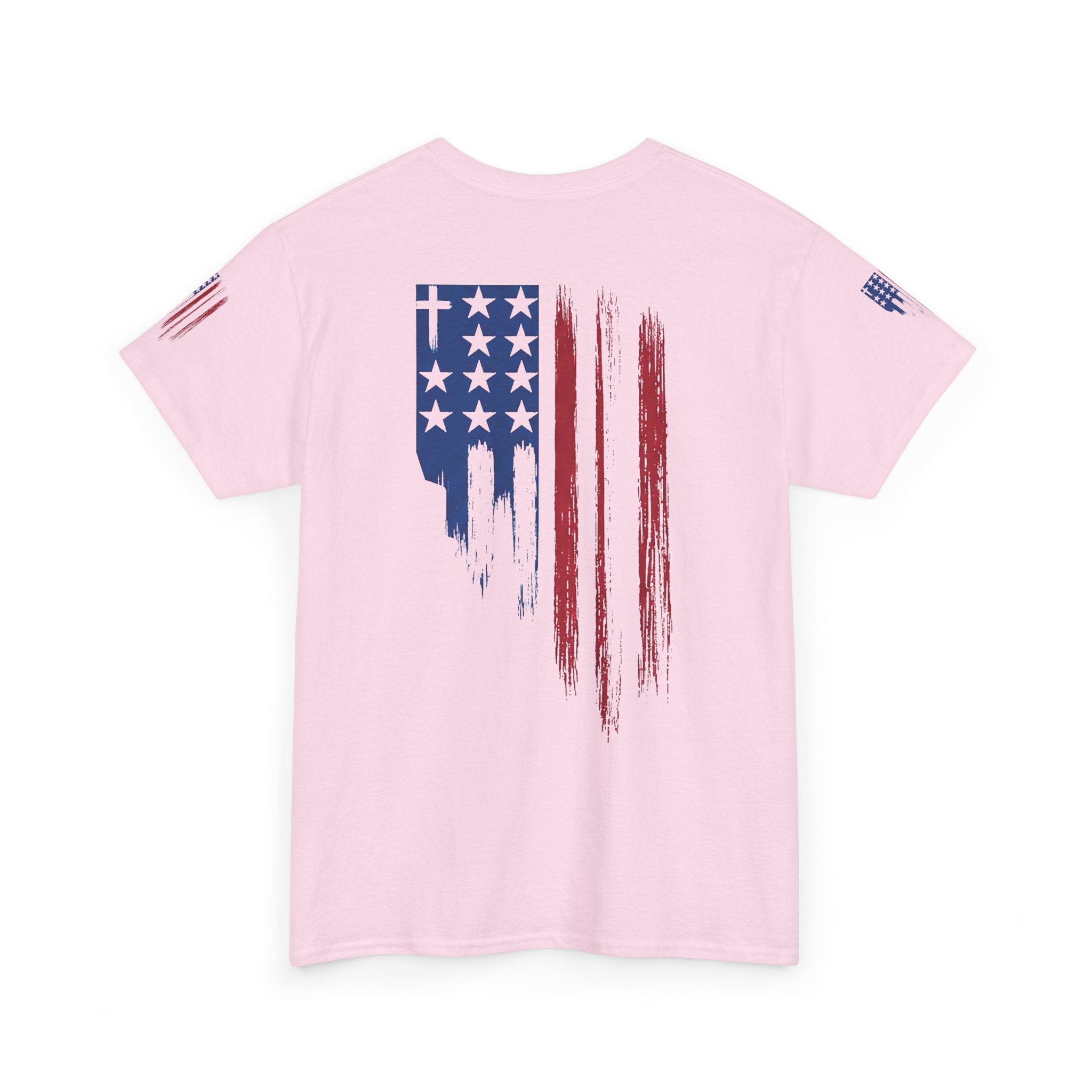 American Flag Distressed Tee - Patriotic USA Shirt for 4th of July