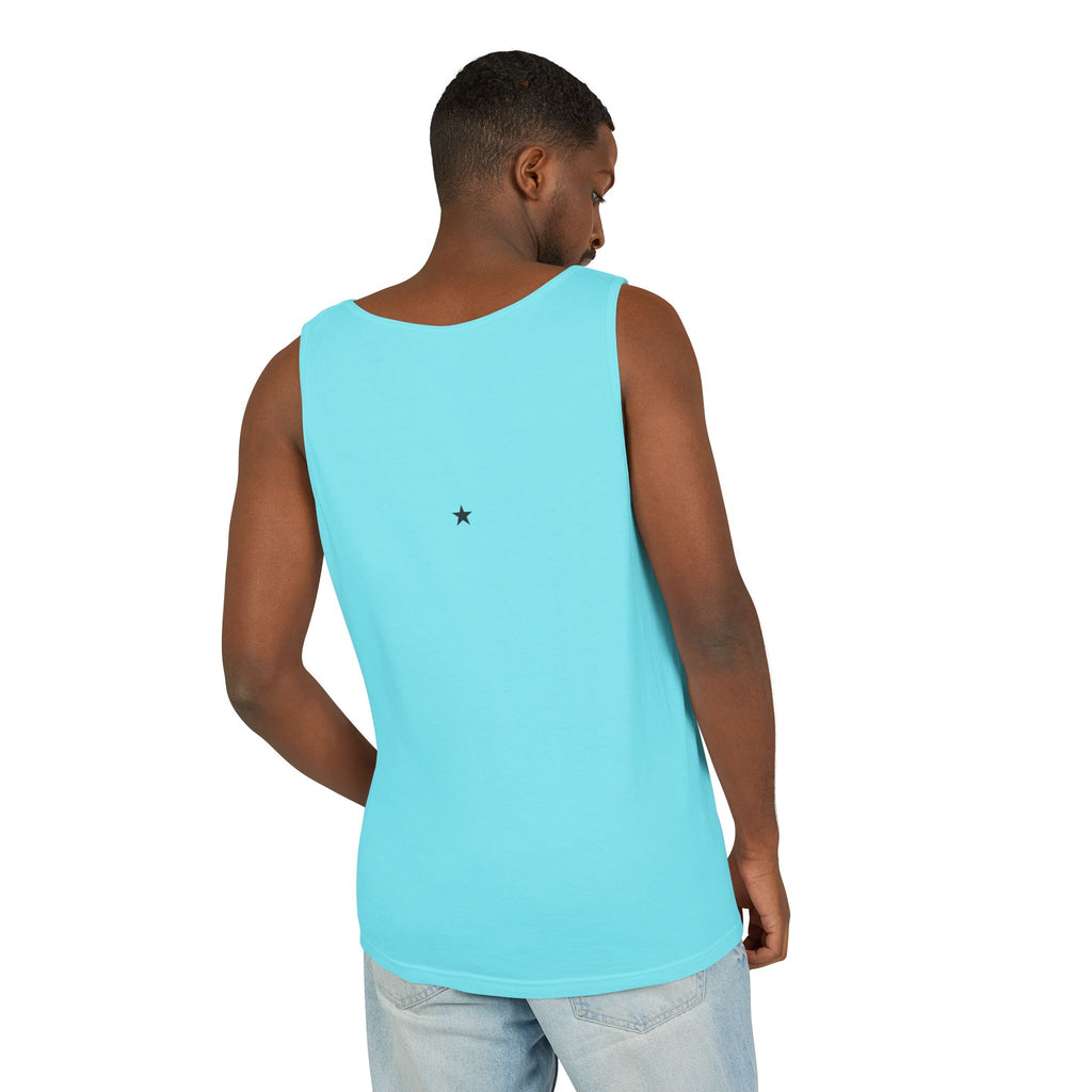 2nd set of colors ALL STARS Flag Tank Top — Distressed Cross & Stars Patriotic Design
