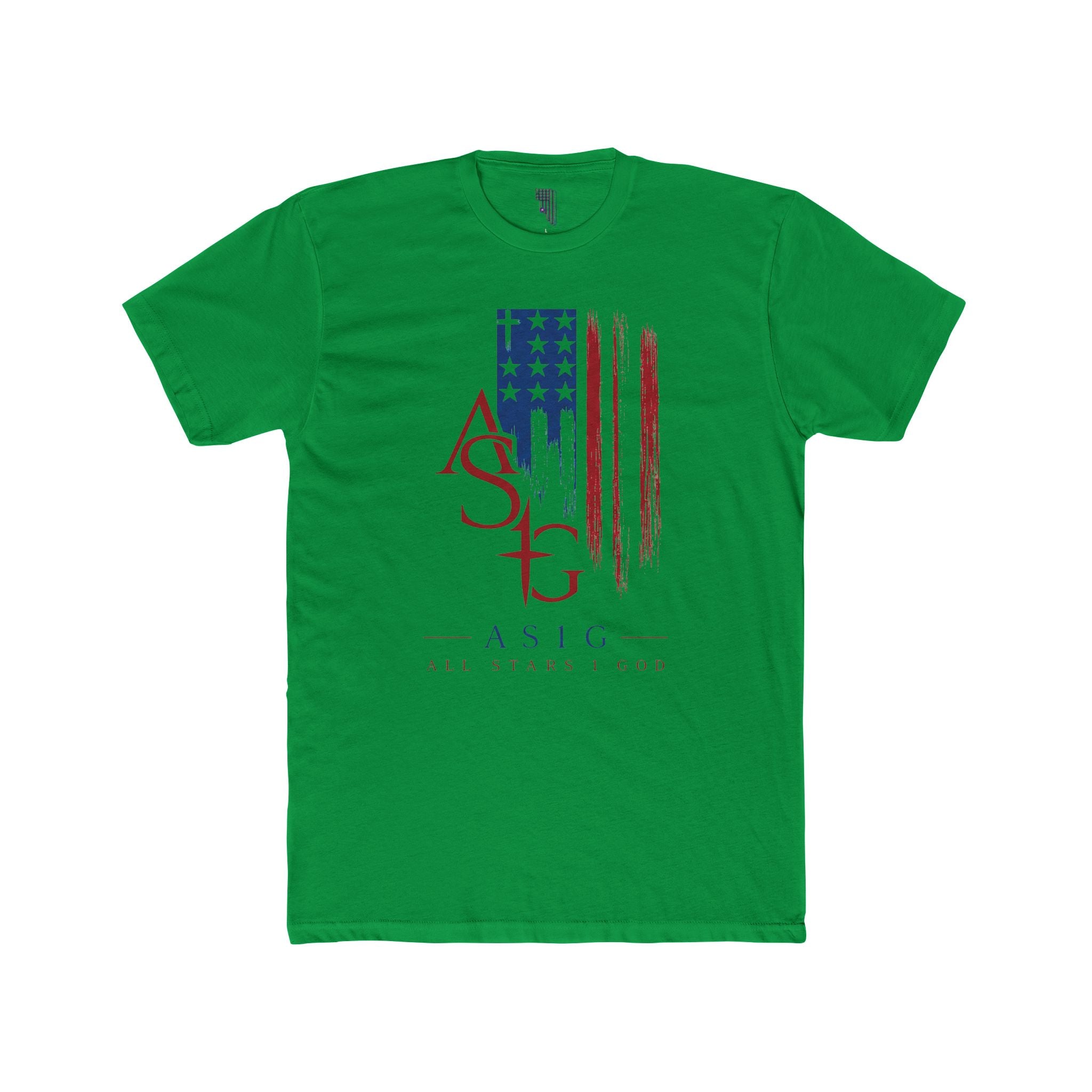 ASIG American Flag Logo Tee — Patriotic ASIG Crew Shirt