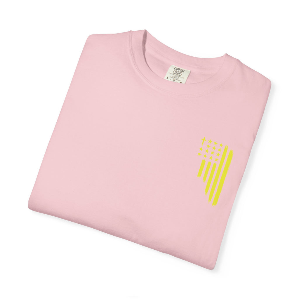 Yellow Flag Graphic T-Shirt — ASFG Patriotic Brushstroke Tee