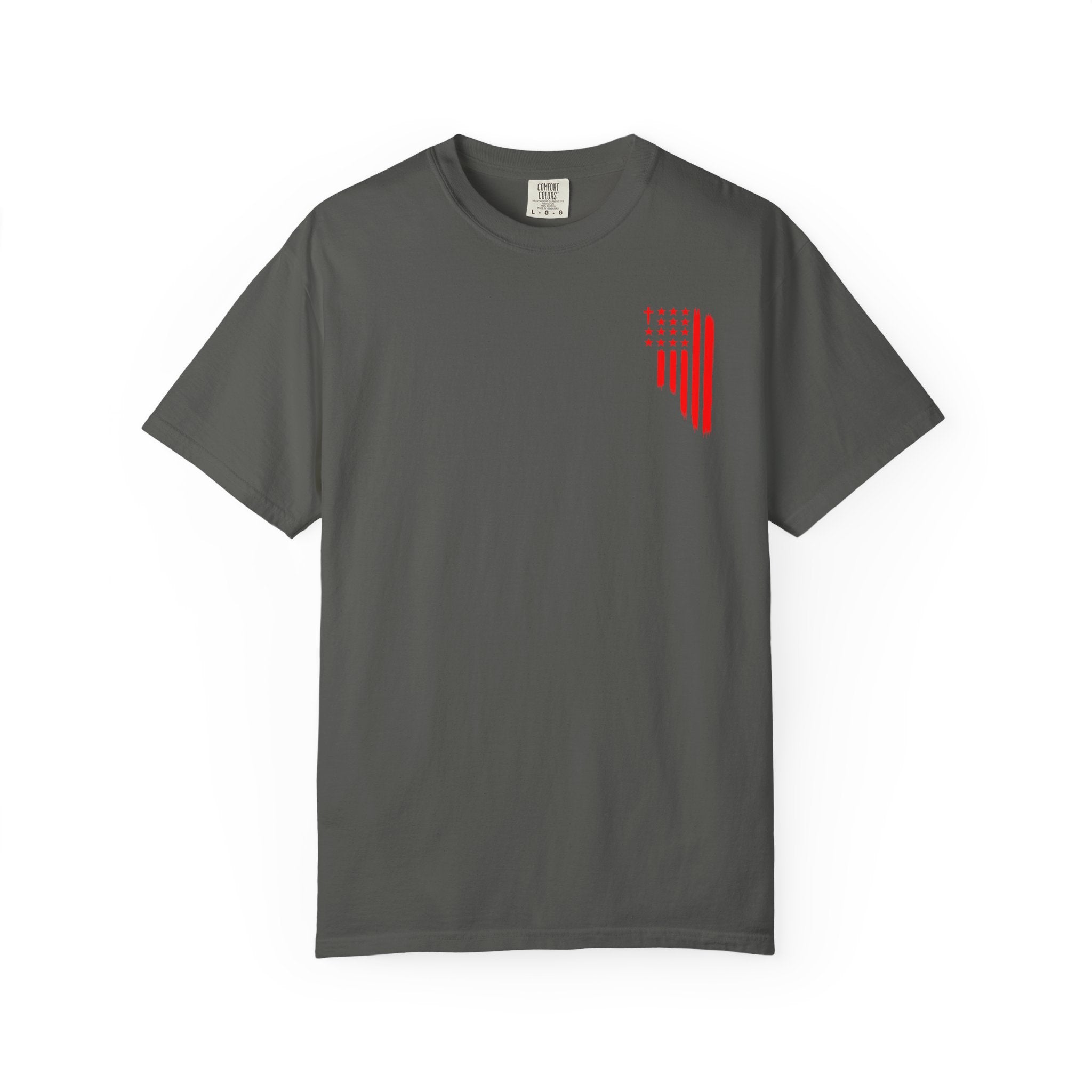 ASIG Patriotic Graphic T-Shirt — All Stars I God Red Flag Tee