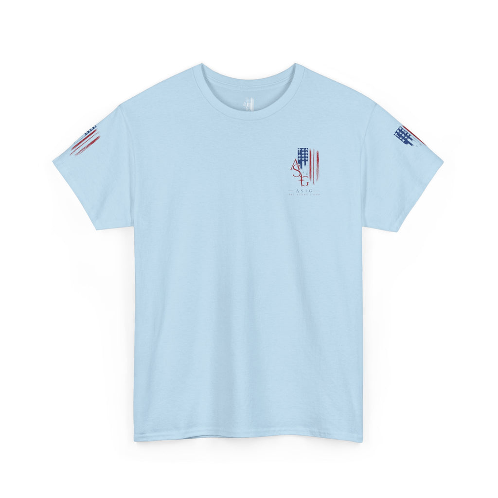 American Flag Distressed Tee - Patriotic USA Shirt for 4th of July