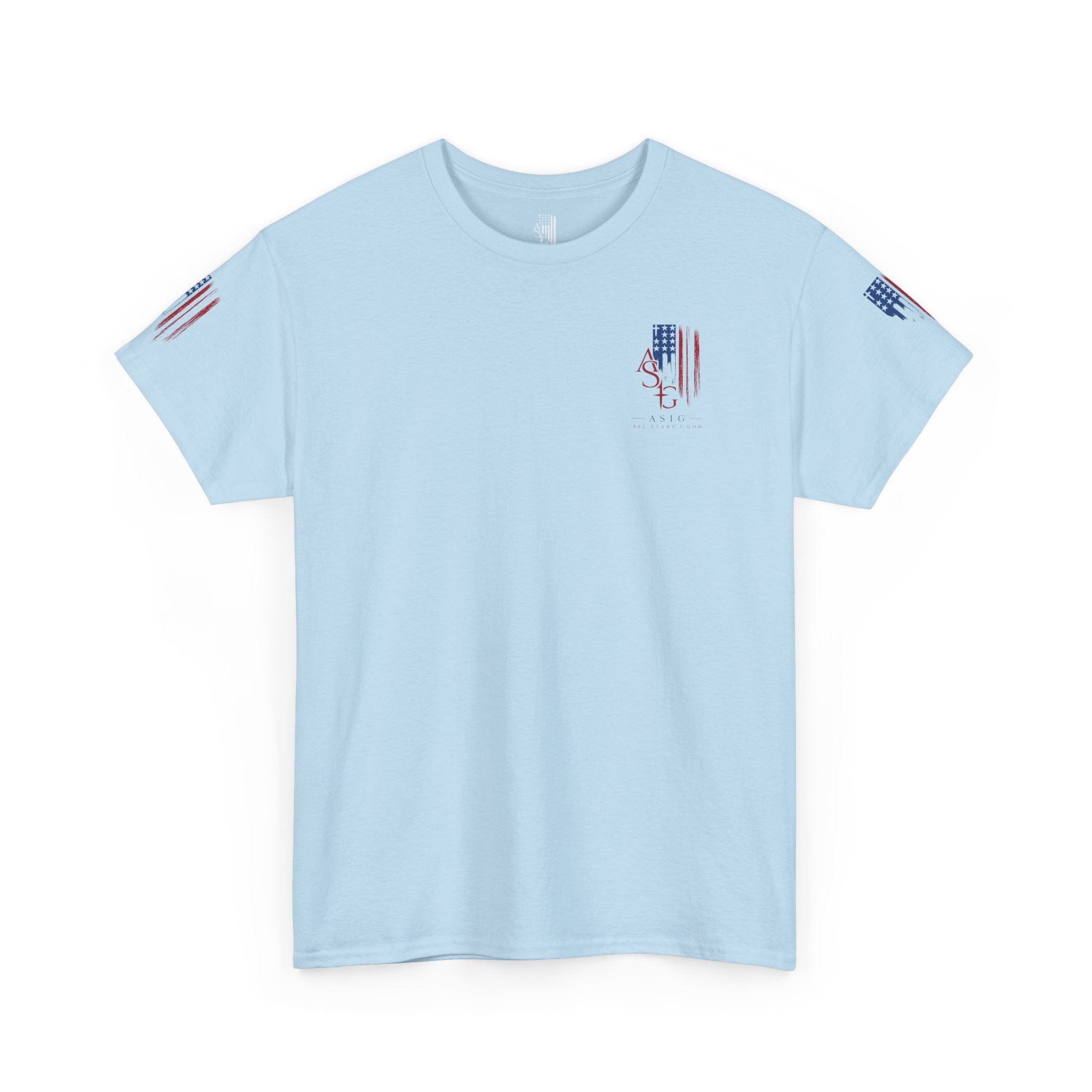 American Flag Distressed Tee - Patriotic USA Shirt for 4th of July