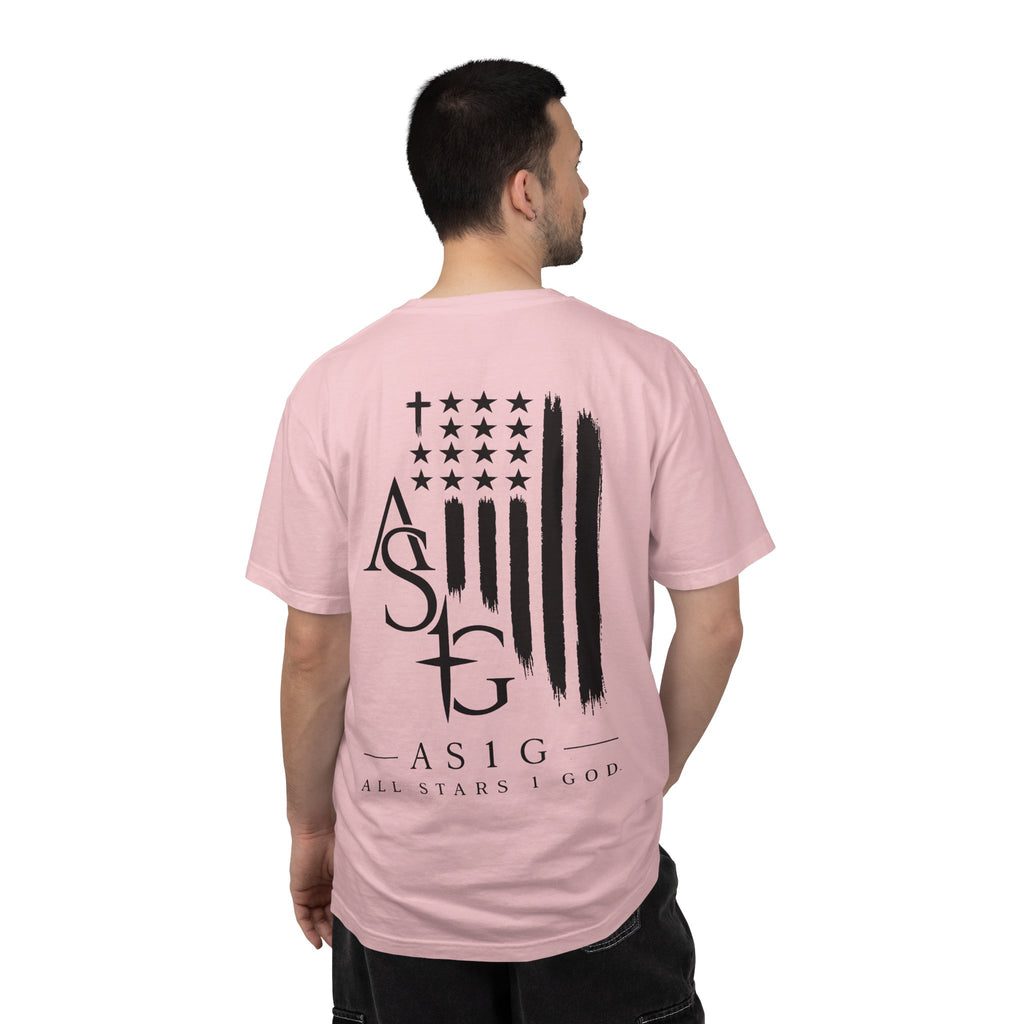 ASG All Stars | Garment-Dyed T-Shirt with Distressed Flag