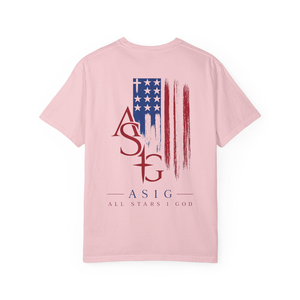 All Stars & God American Flag T-Shirt — ASG Patriotic Graphic Tee
