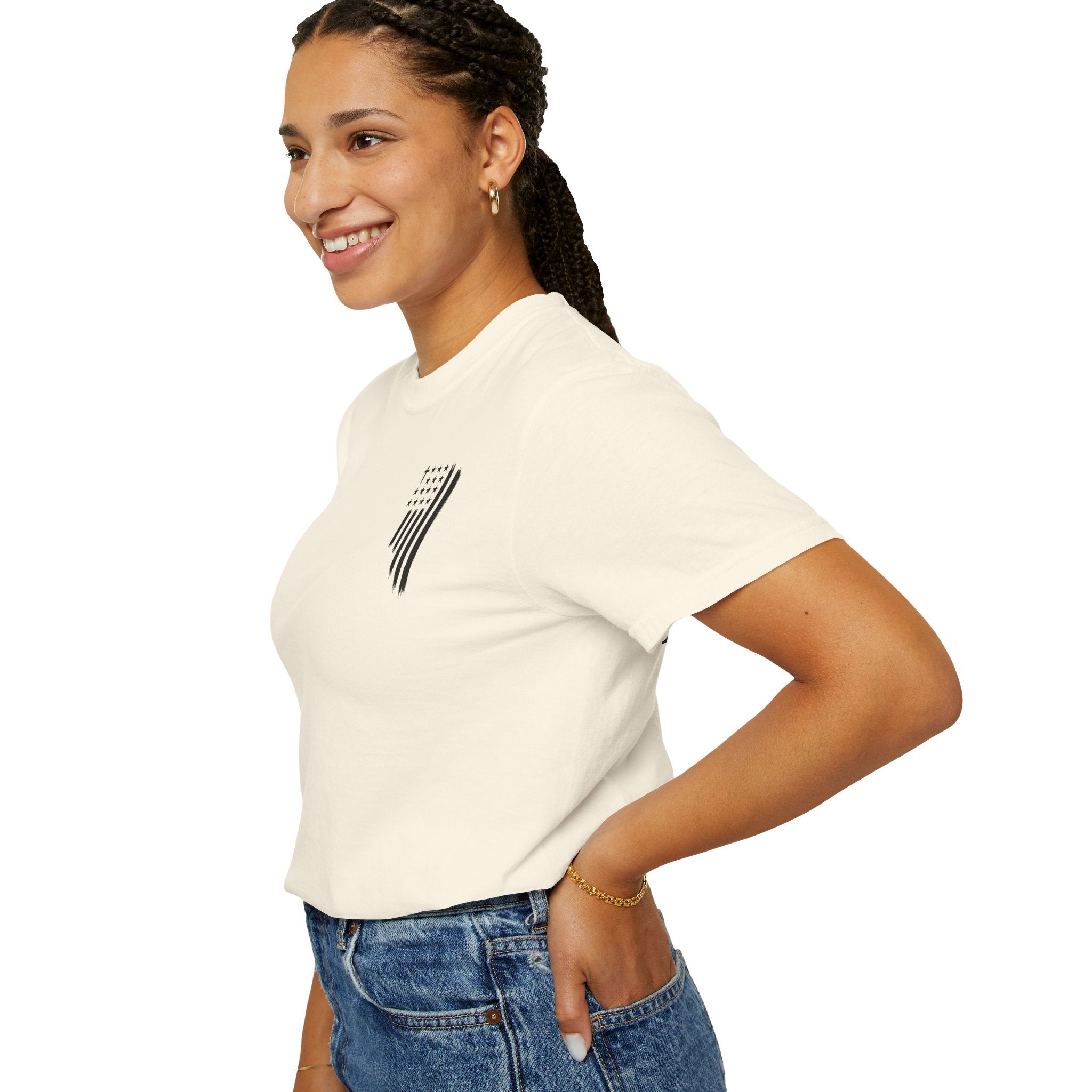 ASG All Stars | Garment-Dyed T-Shirt with Distressed Flag