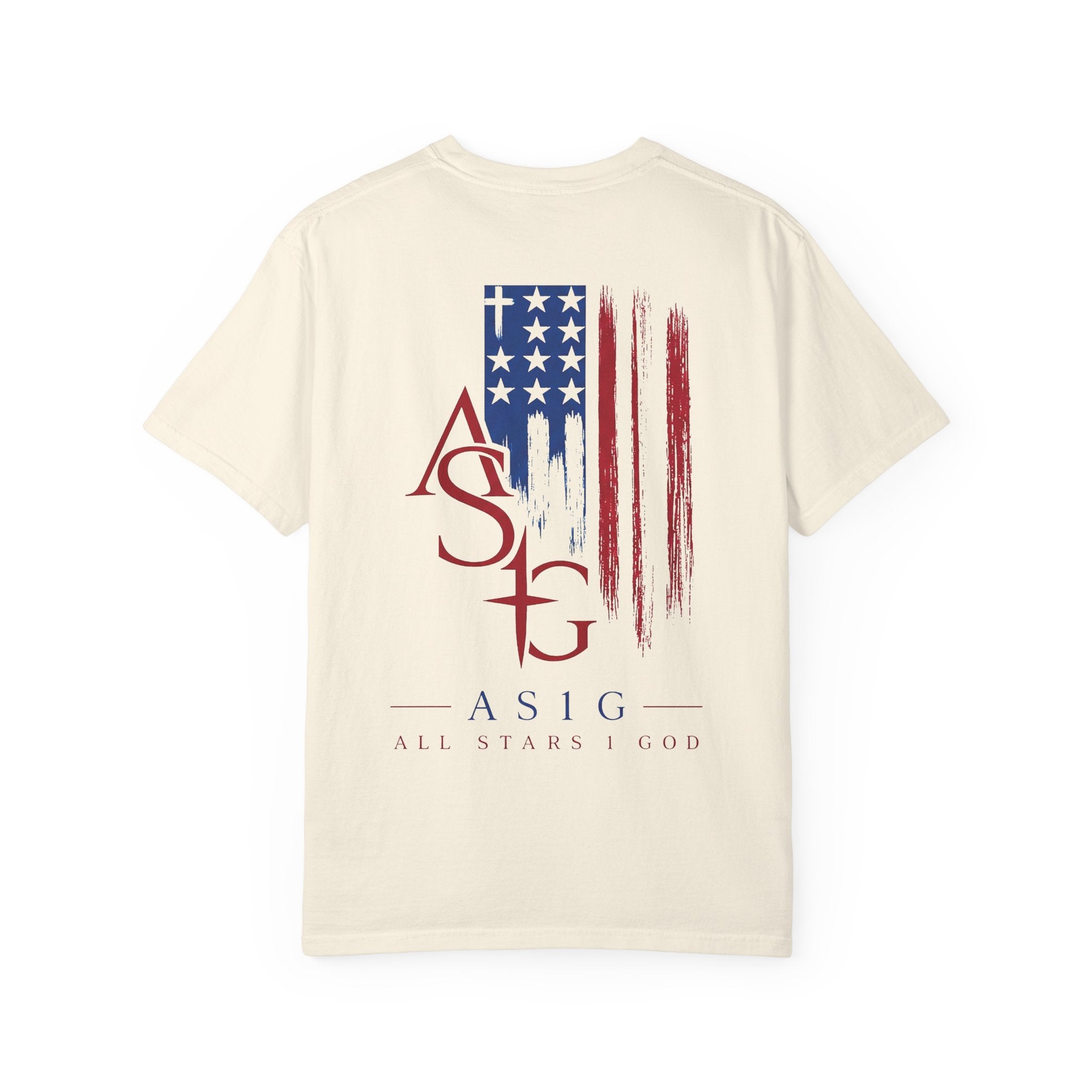 All Stars & God American Flag T-Shirt — ASG Patriotic Graphic Tee