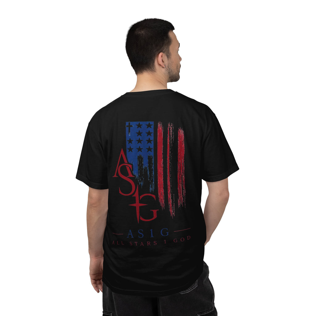 All Stars & God American Flag T-Shirt — ASG Patriotic Graphic Tee