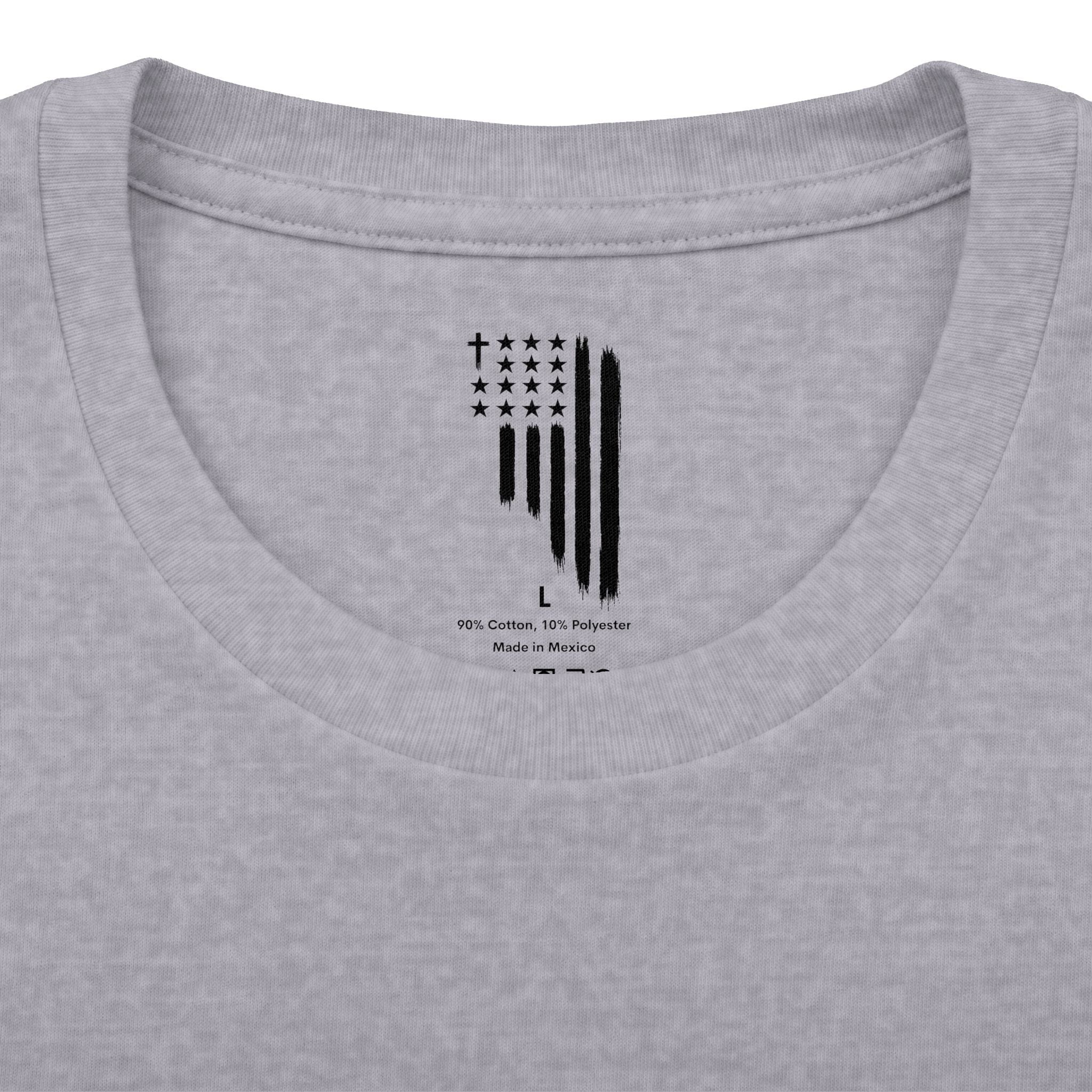 ASIG All Stars Club Flag Graphic Tee — Vintage Monochrome Patriotic T‑Shirt