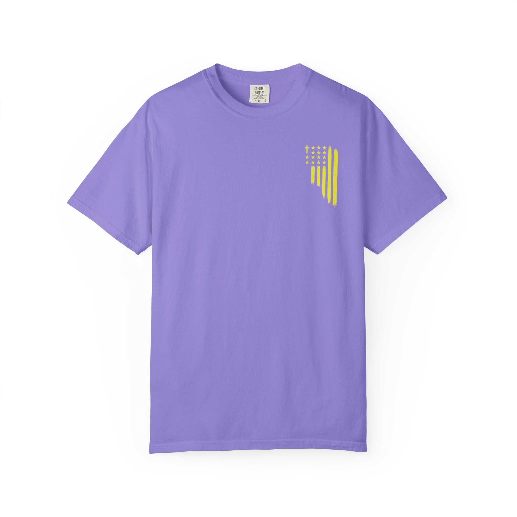 Yellow Flag Graphic T-Shirt — ASFG Patriotic Brushstroke Tee