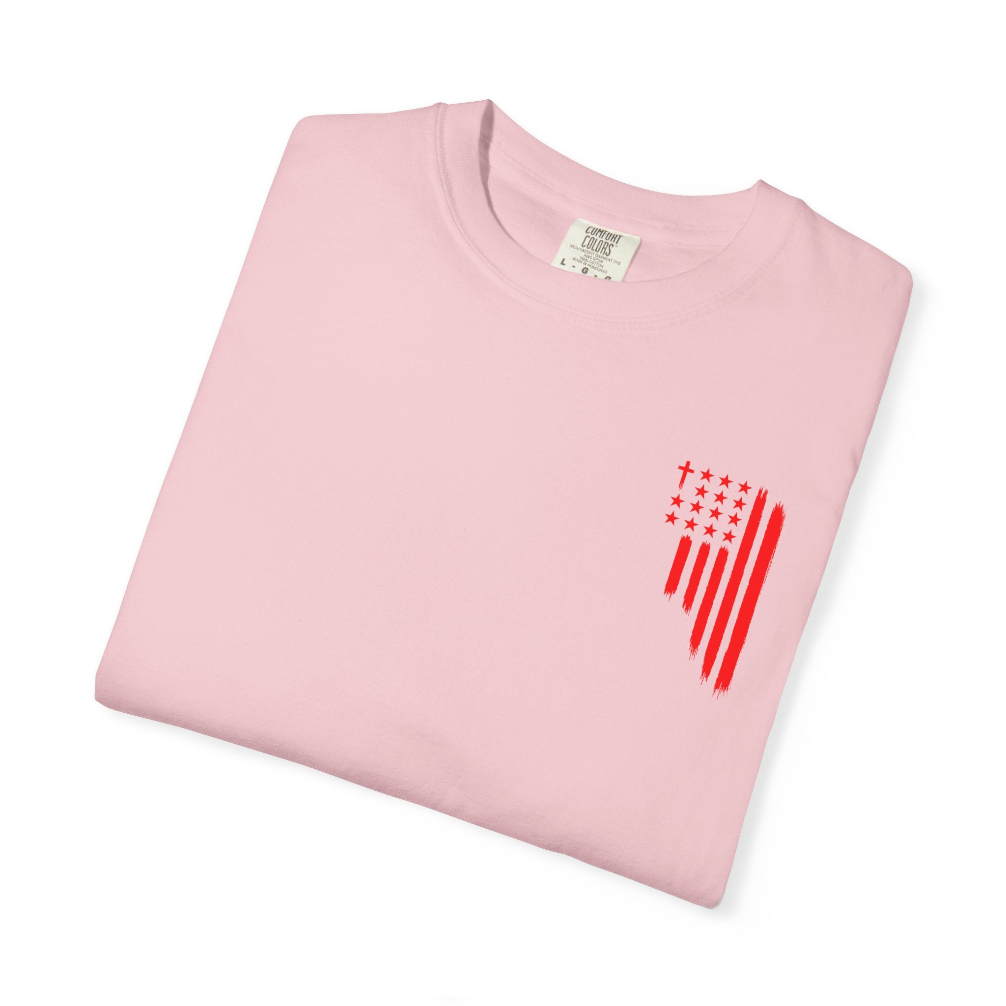 ASIG Patriotic Graphic T-Shirt — All Stars I God Red Flag Tee