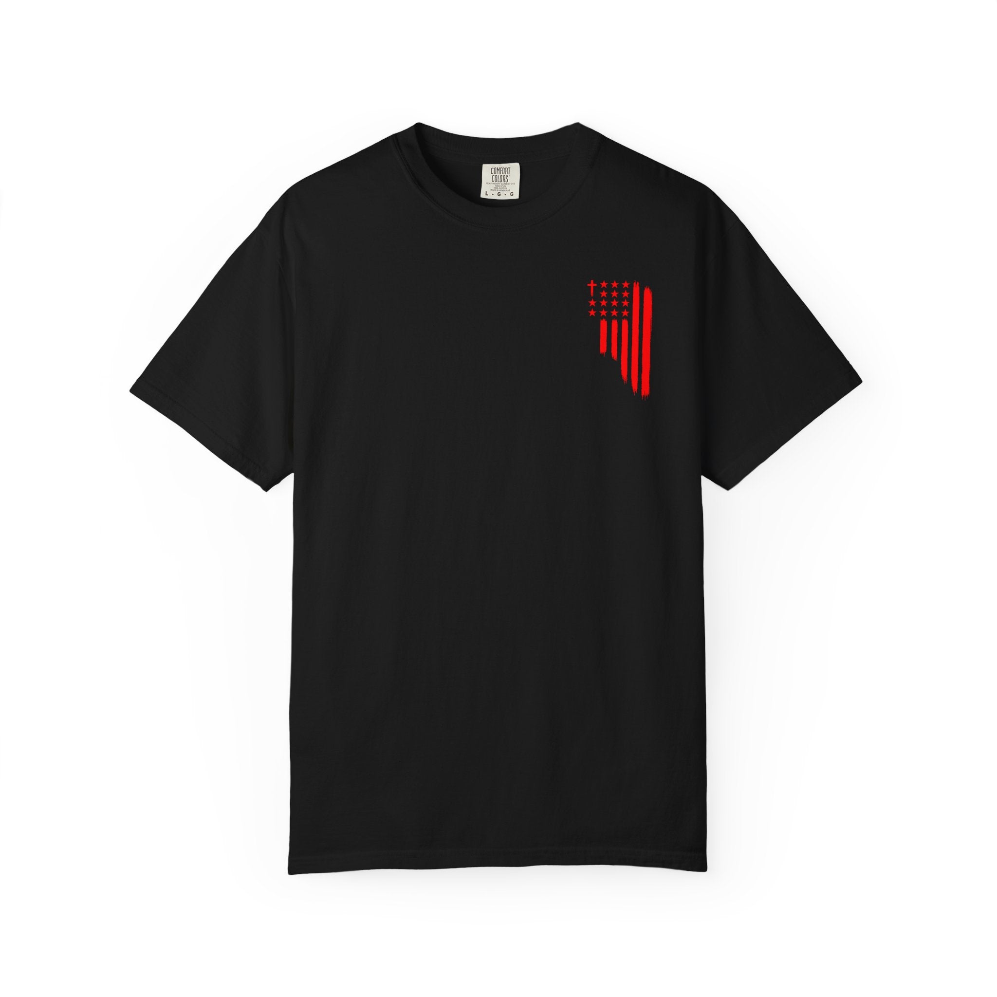 ASIG Patriotic Graphic T-Shirt — All Stars I God Red Flag Tee