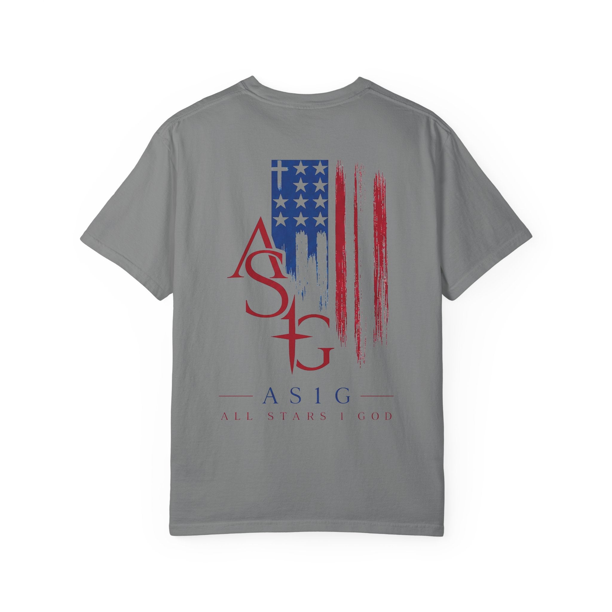 All Stars & God American Flag T-Shirt — ASG Patriotic Graphic Tee