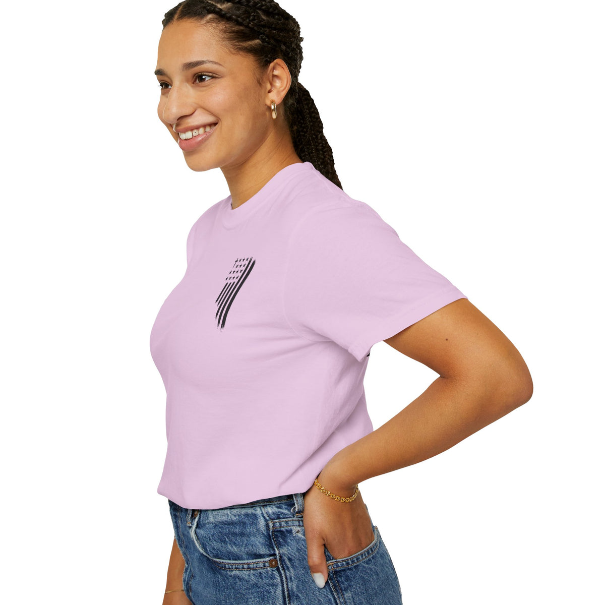 ASG All Stars | Garment-Dyed T-Shirt with Distressed Flag