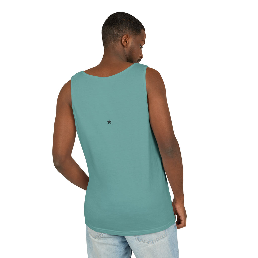2nd set of colors ALL STARS Flag Tank Top — Distressed Cross & Stars Patriotic Design