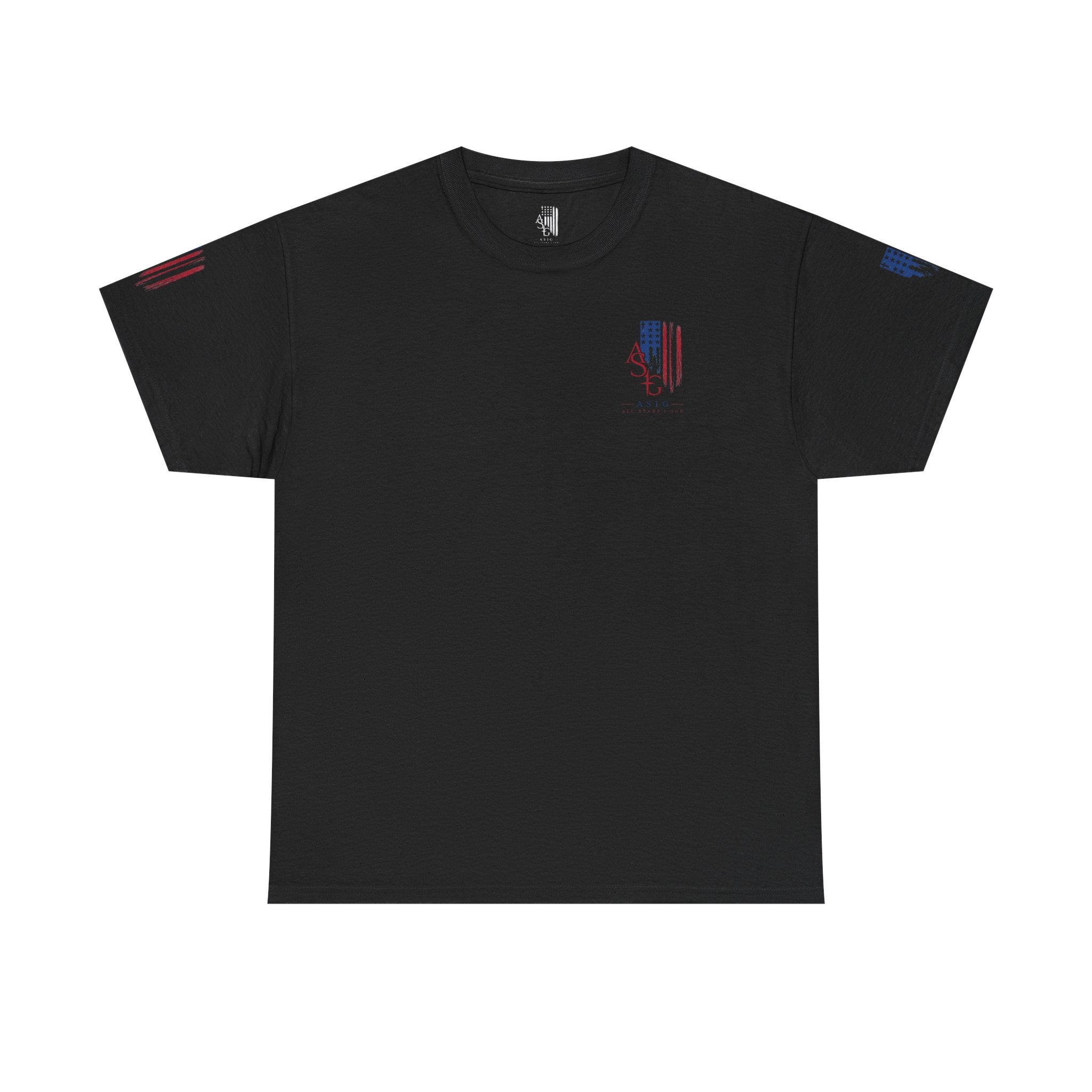 American Flag Distressed Tee - Patriotic USA Shirt for 4th of July