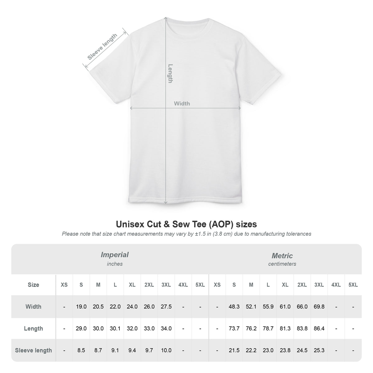 Star Scatter Tee — Blue Stars & Cross All-Over Print