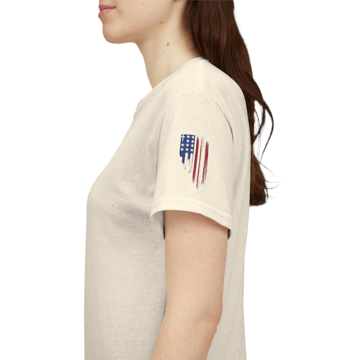 American Flag Distressed Tee - Patriotic USA Shirt for 4th of July