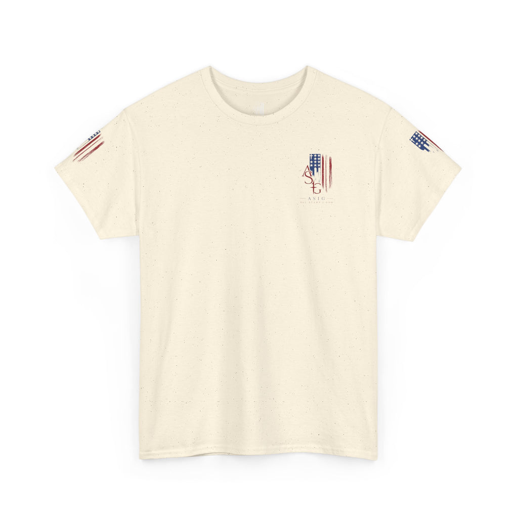 American Flag Distressed Tee - Patriotic USA Shirt for 4th of July