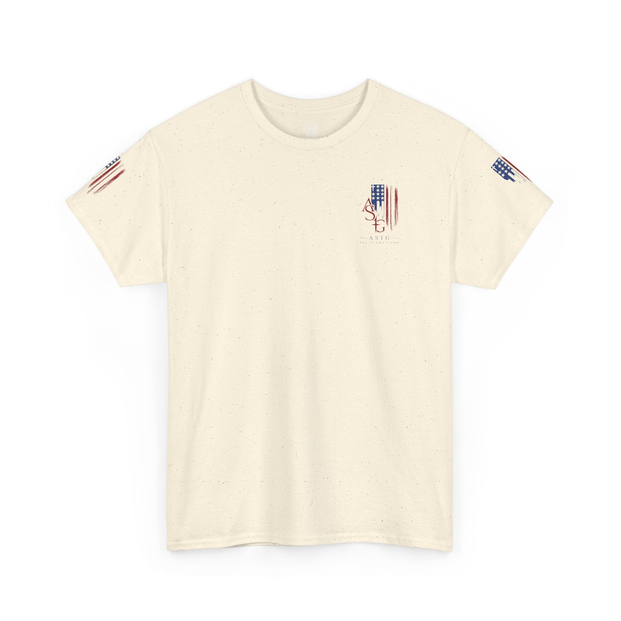 American Flag Distressed Tee - Patriotic USA Shirt for 4th of July