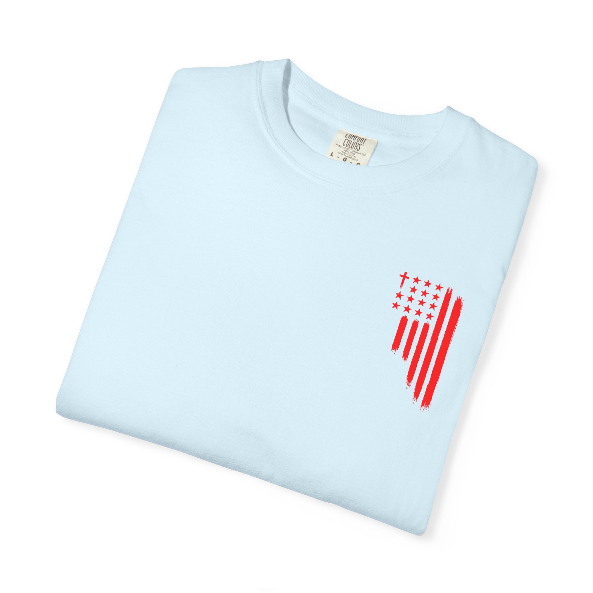 ASIG Patriotic Graphic T-Shirt — All Stars I God Red Flag Tee