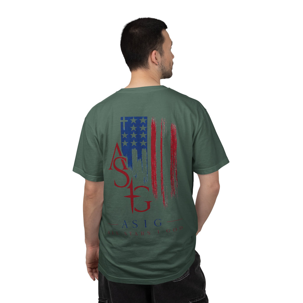 All Stars & God American Flag T-Shirt — ASG Patriotic Graphic Tee
